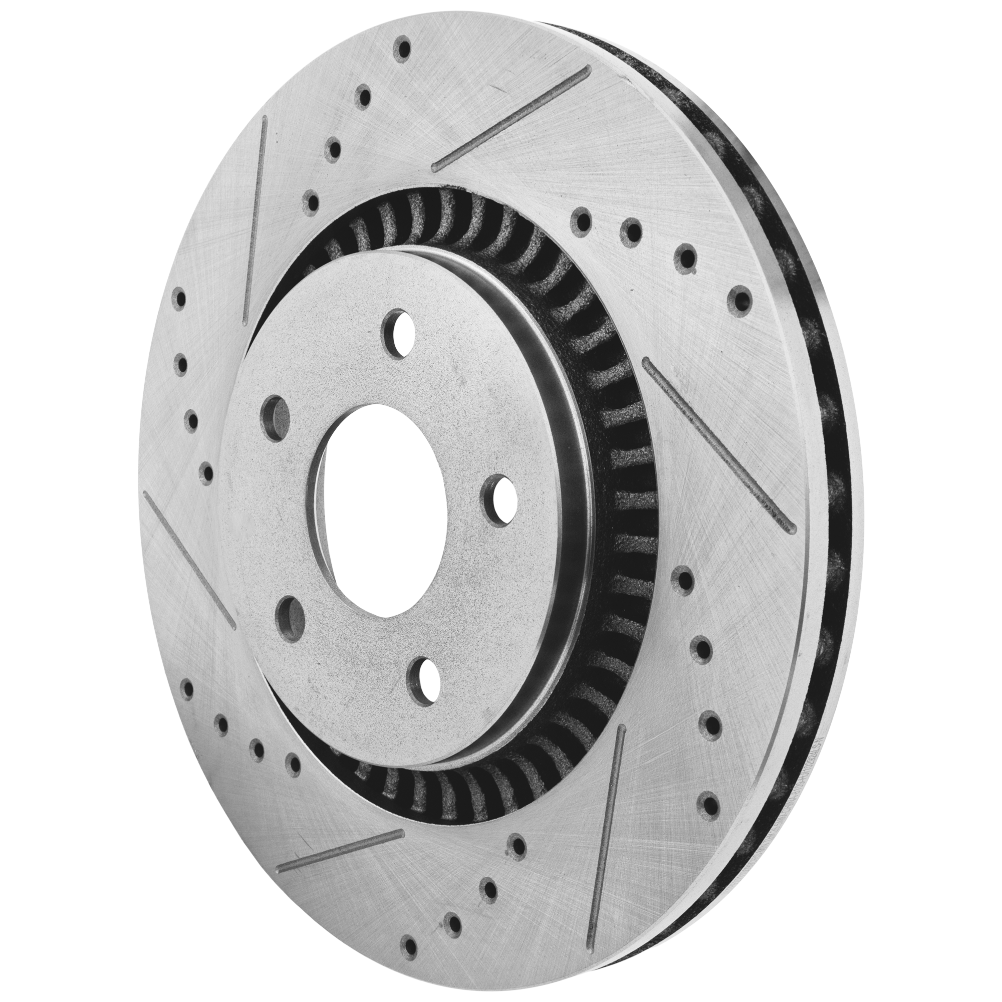 AM FIVE HUNDRED FREESTYLE MONTEGO 05-07 TAURUS TAURUS X SABLE 08-09 FRONT BRAKE DISC RH=LH Cross drilled and Slotted SKU JSTPF27110099DRS OEM 42145-42267-54126-54157-54169