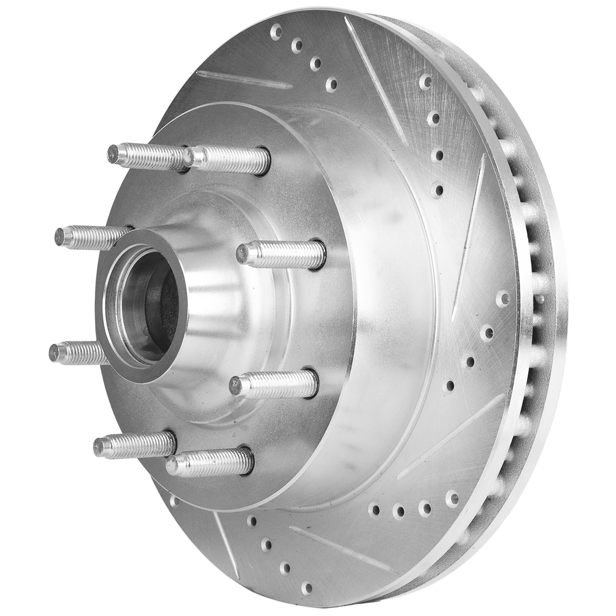 AM F 250 SUPER DUTY F 350 SUPER DUTY 99-02 EXCURSION 00-02 FRONT BRAKE DISC RH=LH RWD Cross drilled and Slotted SKU JSTPF27110122DRS OEM 54071-66785-102003-145255-1066