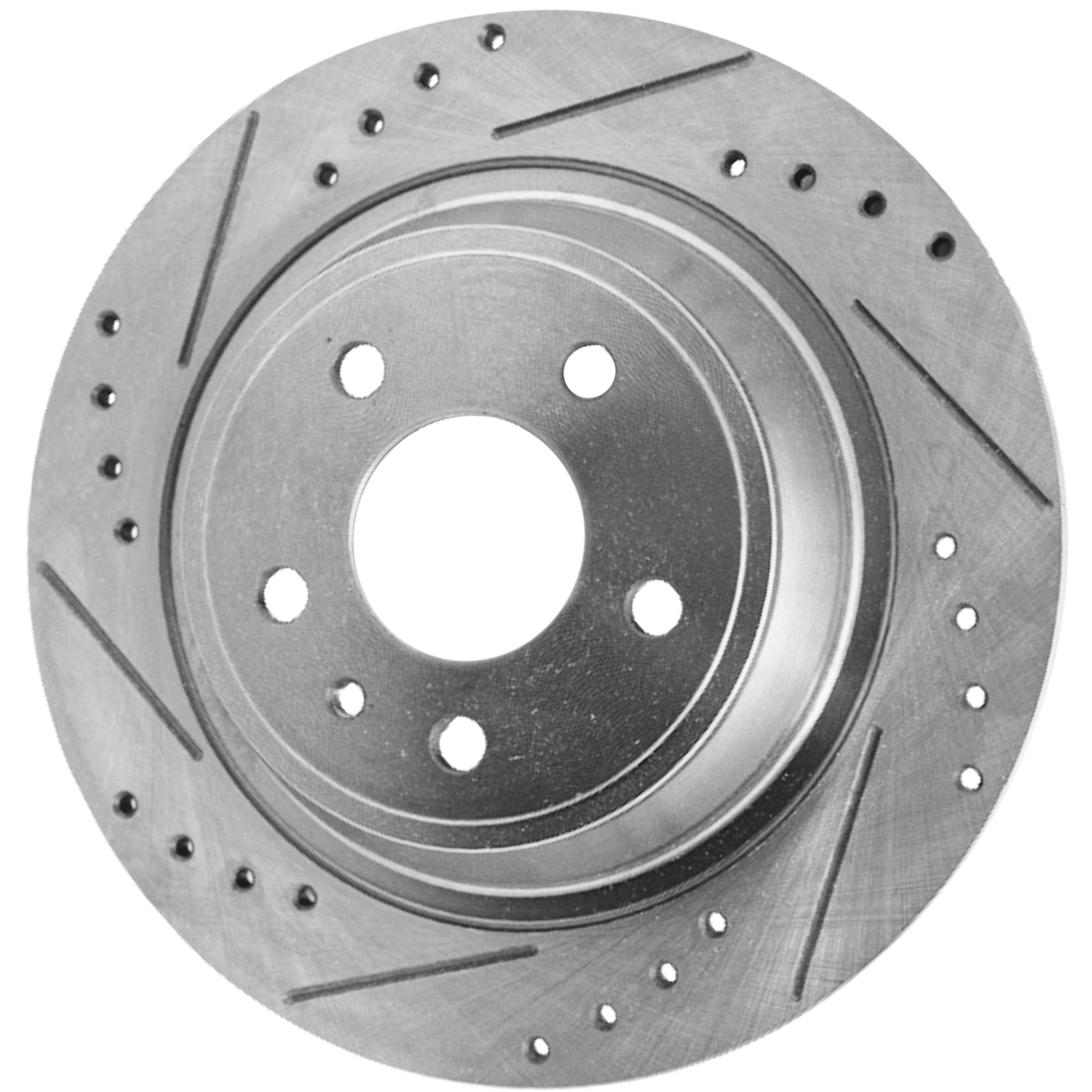 AM FUSION 13-18 MKZ 13-16 REAR BRAKE DISC RH=LH 5 Lugs Cross drilled and Slotted Solid 5 Lugs SKU JSTPF27110124DRS OEM 42287-75013-681012-850317-9005