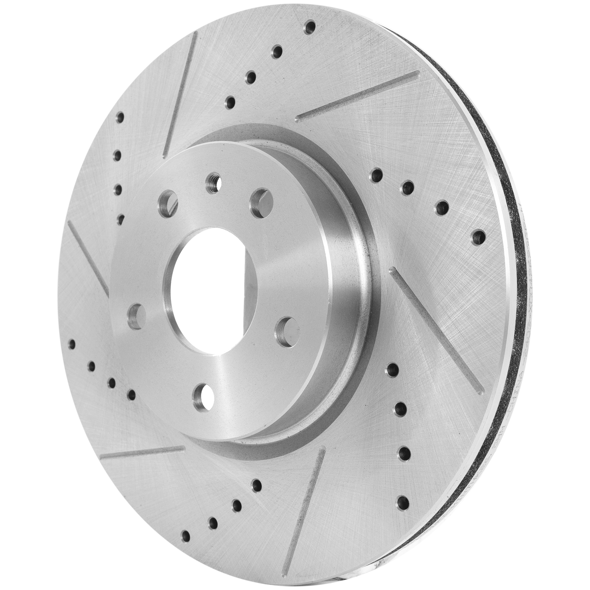 AM FUSION 13-20 MKZ 13-16 FRONT BRAKE DISC RH=LH 5 Lugs Cross drilled and Slotted SKU JSTPF27110125DRS OEM 42286-54196-681015-850315-6005