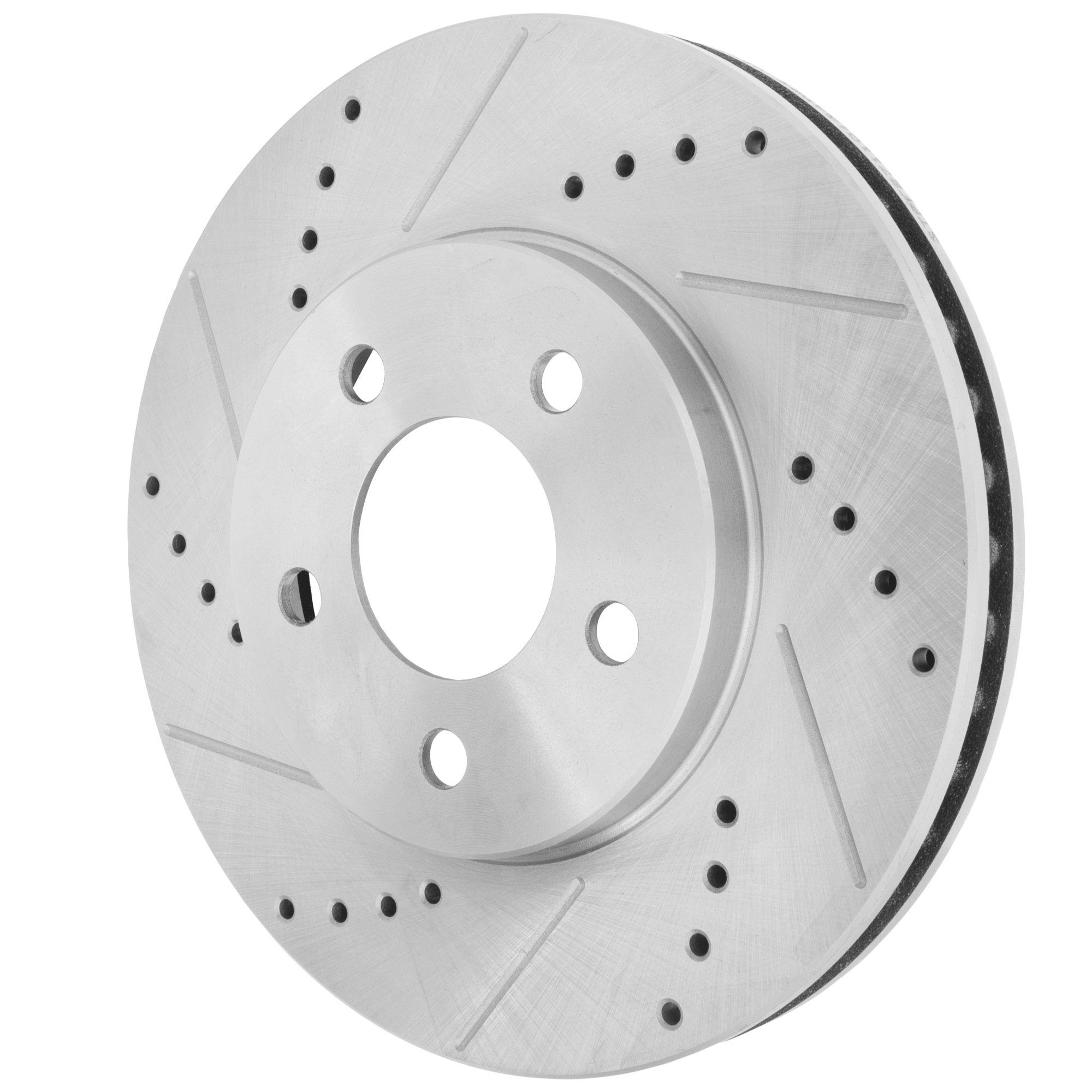 AM MUSTANG 05-10 FRONT BRAKE DISC RH=LH Cross drilled and Slotted SKU JSTPF27110134DRS OEM 54130-680313-48880313-60054056
