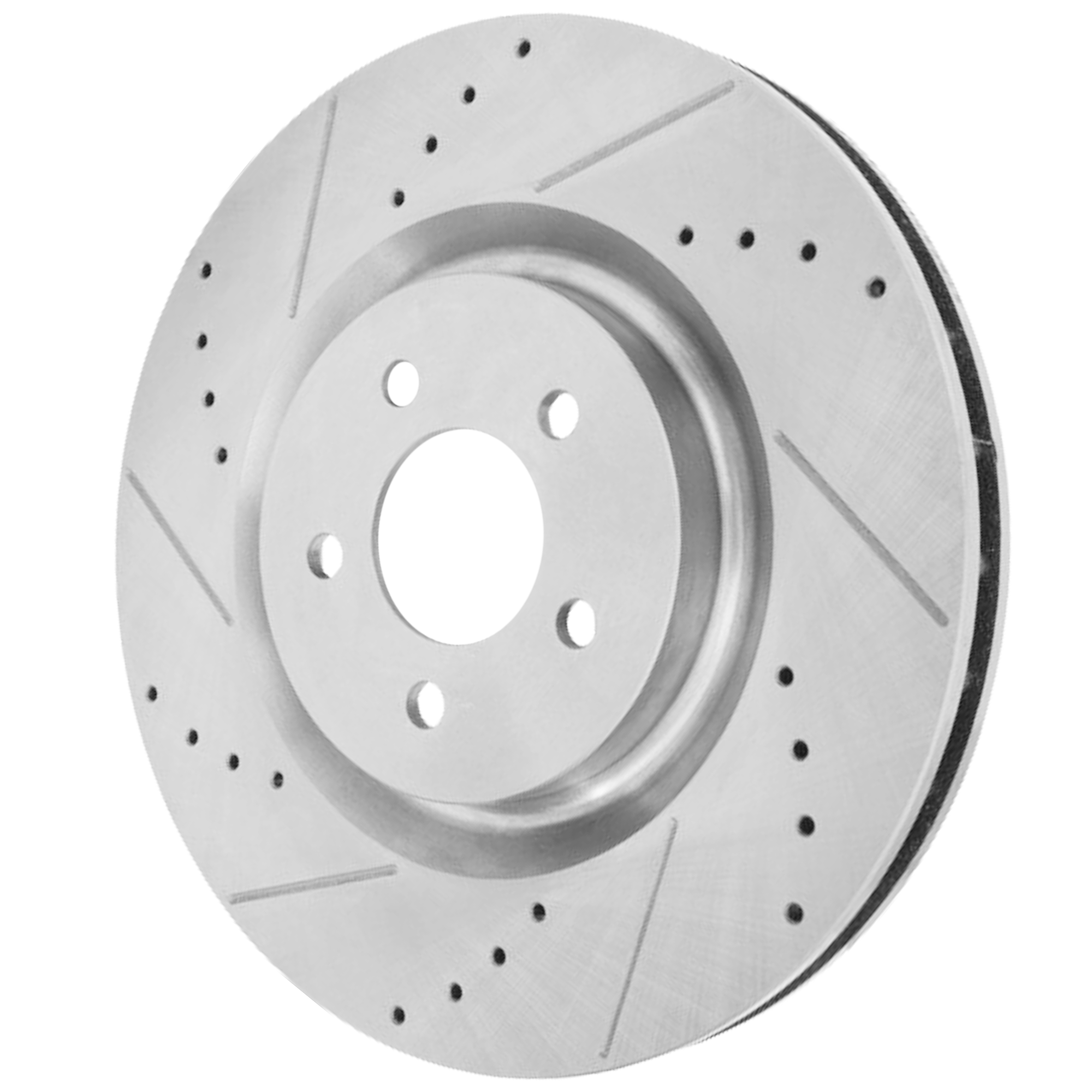 AM MUSTANG 07-14 FRONT BRAKE DISC RH=LH Cross drilled and Slotted SKU JSTPF27110137DRS OEM 42253-54151-850039-900918-6005