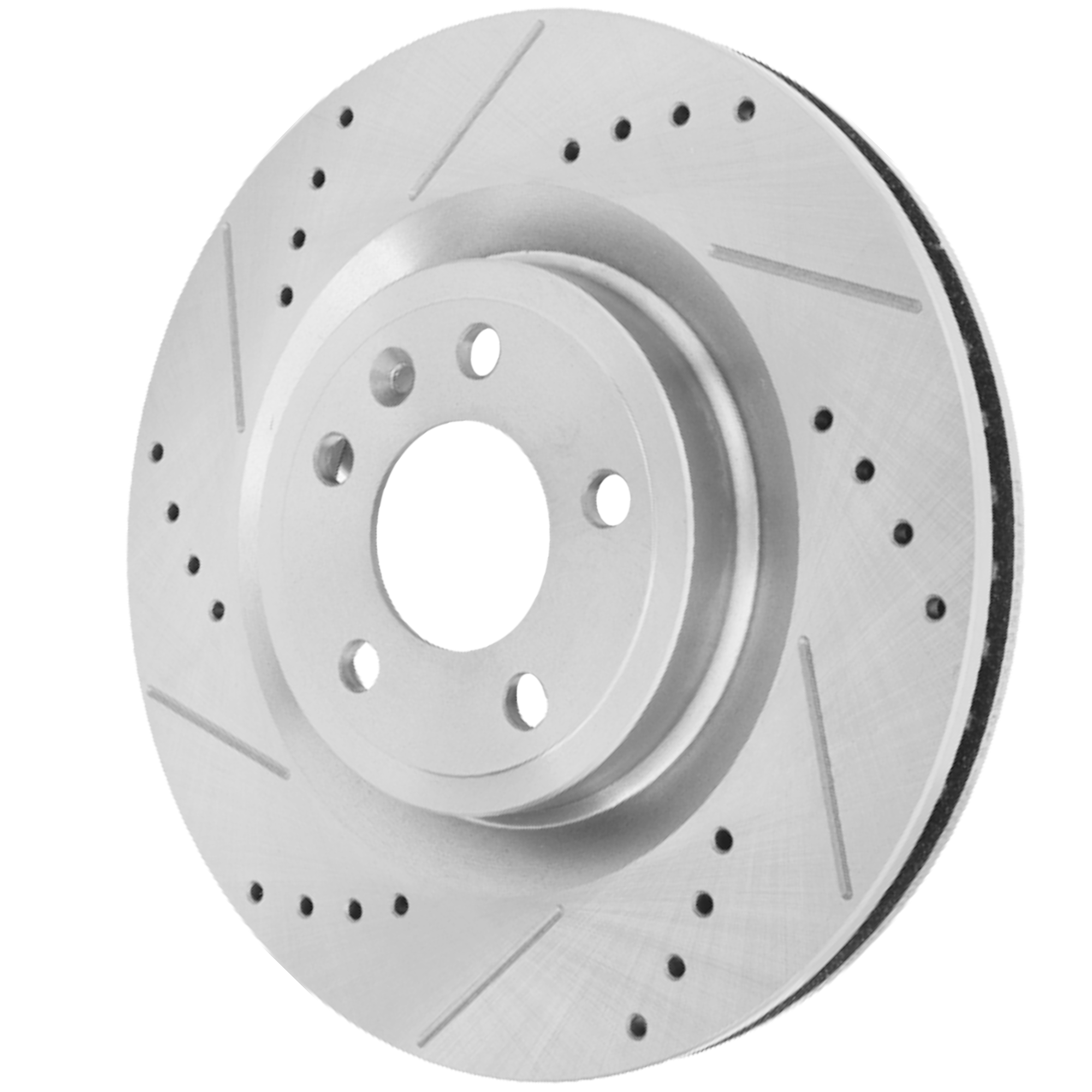 AM MUSTANG 11-14 FRONT BRAKE DISC RH=LH Cross drilled and Slotted SKU JSTPF27110138DRS OEM 42276-54175-850219-886209-6005