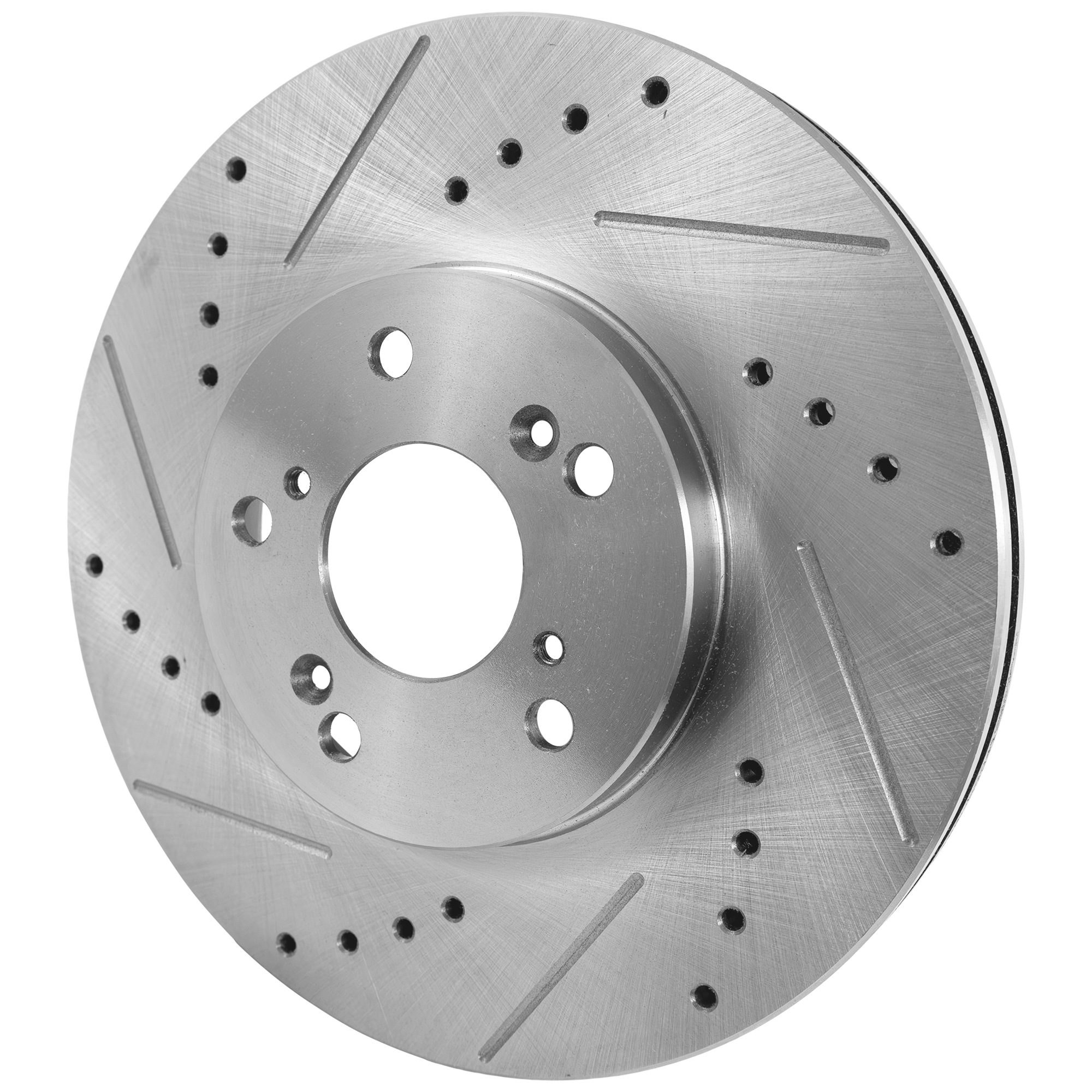 AM ACCORD 03-07 TSX 04-08 REAR BRAKE DISC RH=LH Cross drilled and Slotted Solid 5 Lugs SKU JSTPH27110052DRS OEM 19930-31275-31354-31519-96795