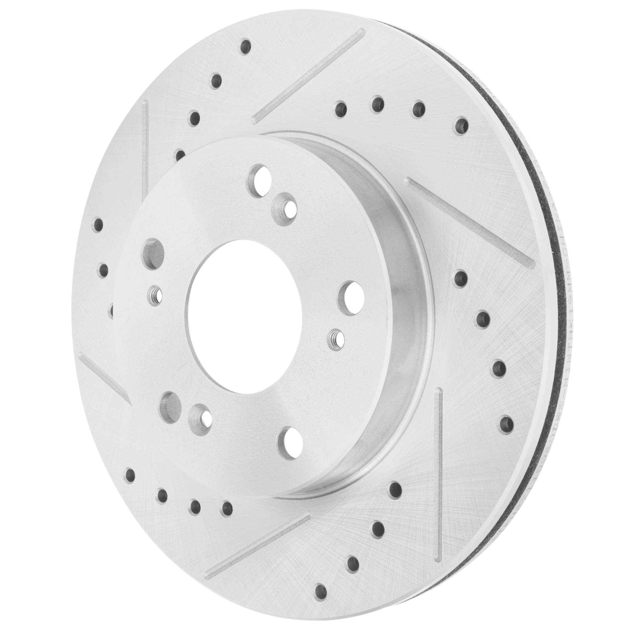 AM RSX 02-06 CIVIC 04-11 CR Z 11-15 FRONT BRAKE DISC RH=LH Cross drilled and Slotted Vented 5 Lugs SKU JSTPH27110060DRS OEM 31311-145397-0832911-0832912-9