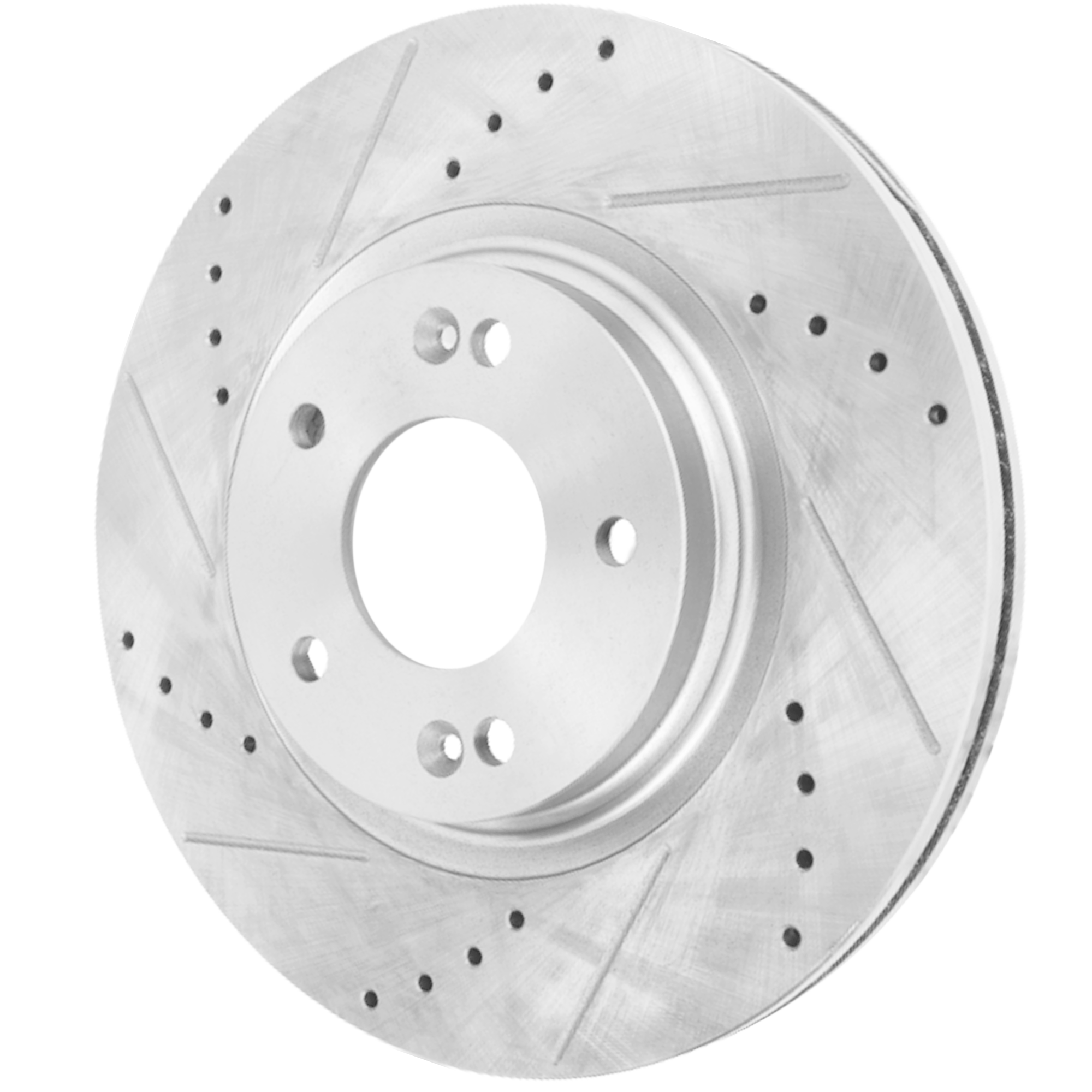 AM SONATA 15-19 VELOSTER 19-21 FRONT BRAKE DISC RH=LH Cross drilled and Slotted SKU JSTPH27110072DRS OEM 44824-0833620-850423-60003054
