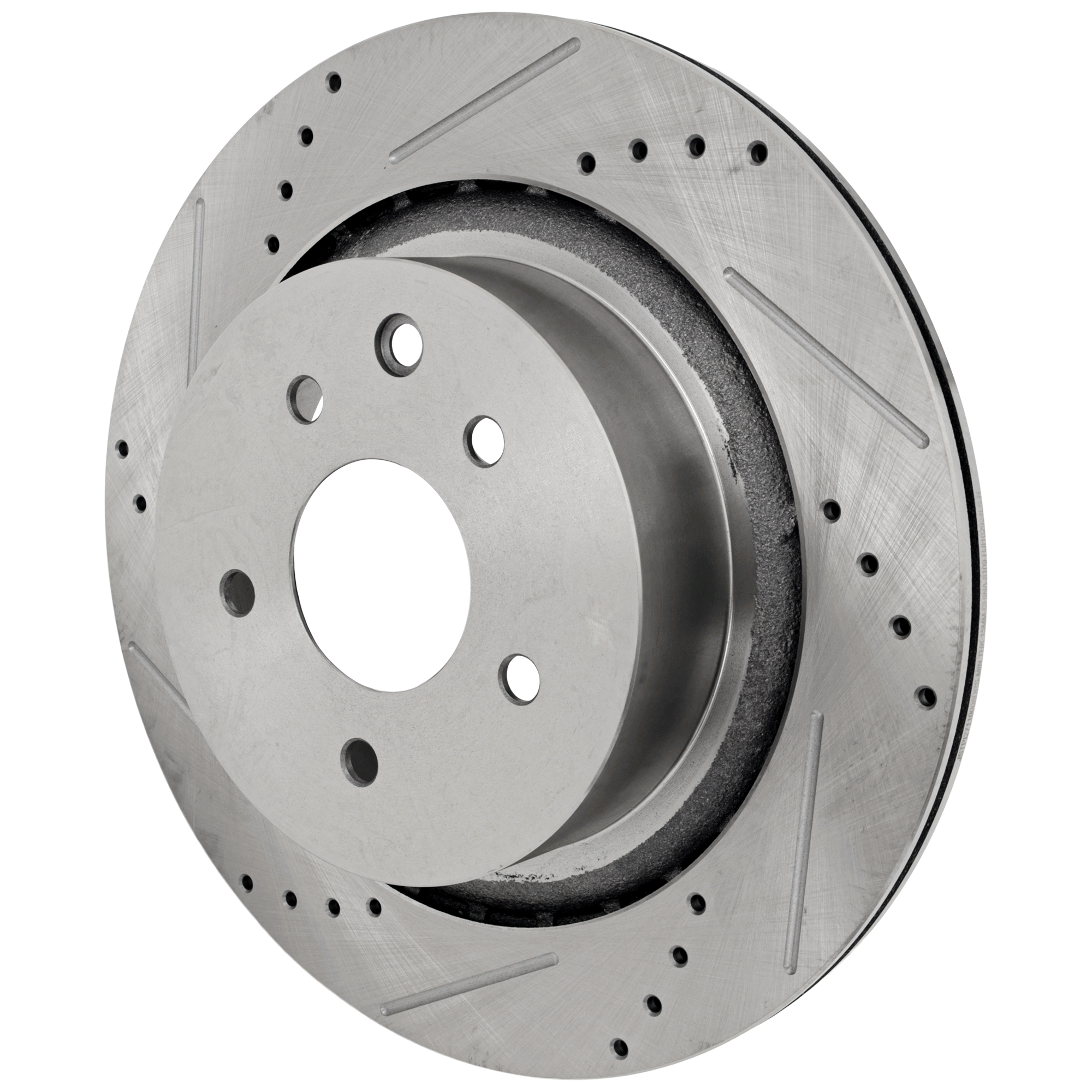 AM G35-07-08 G37-08-13 Q60-14-15 REAR BRAKE DISC RH=LH Cross drilled and Slotted SKU JSTPI27110006DRS OEM 31470-44621-880568-900538-6006