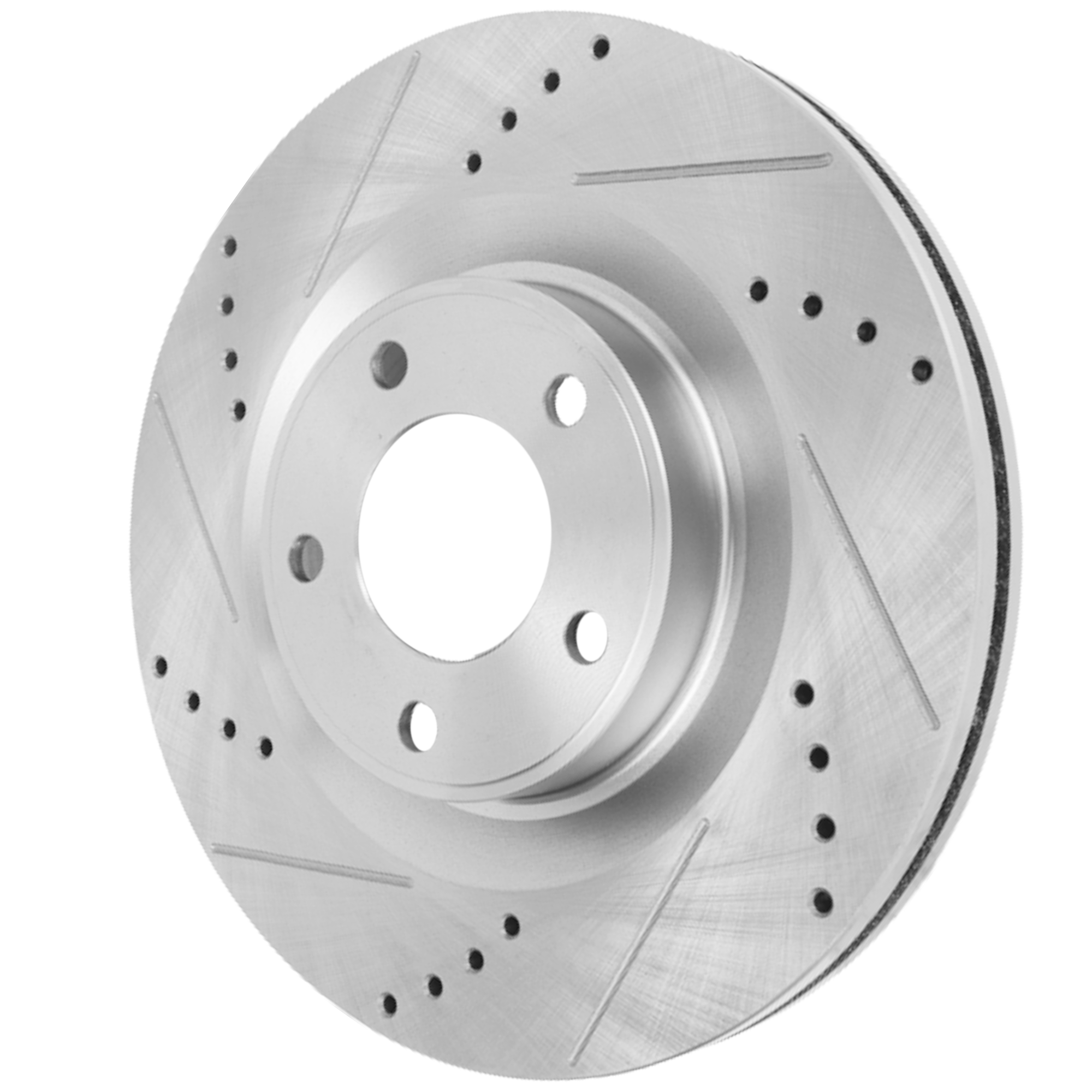 AM EDGE 07-14 MKX 07-15 FRONT BRAKE DISC RH=LH Cross drilled and Slotted SKU JSTPL27110042DRS