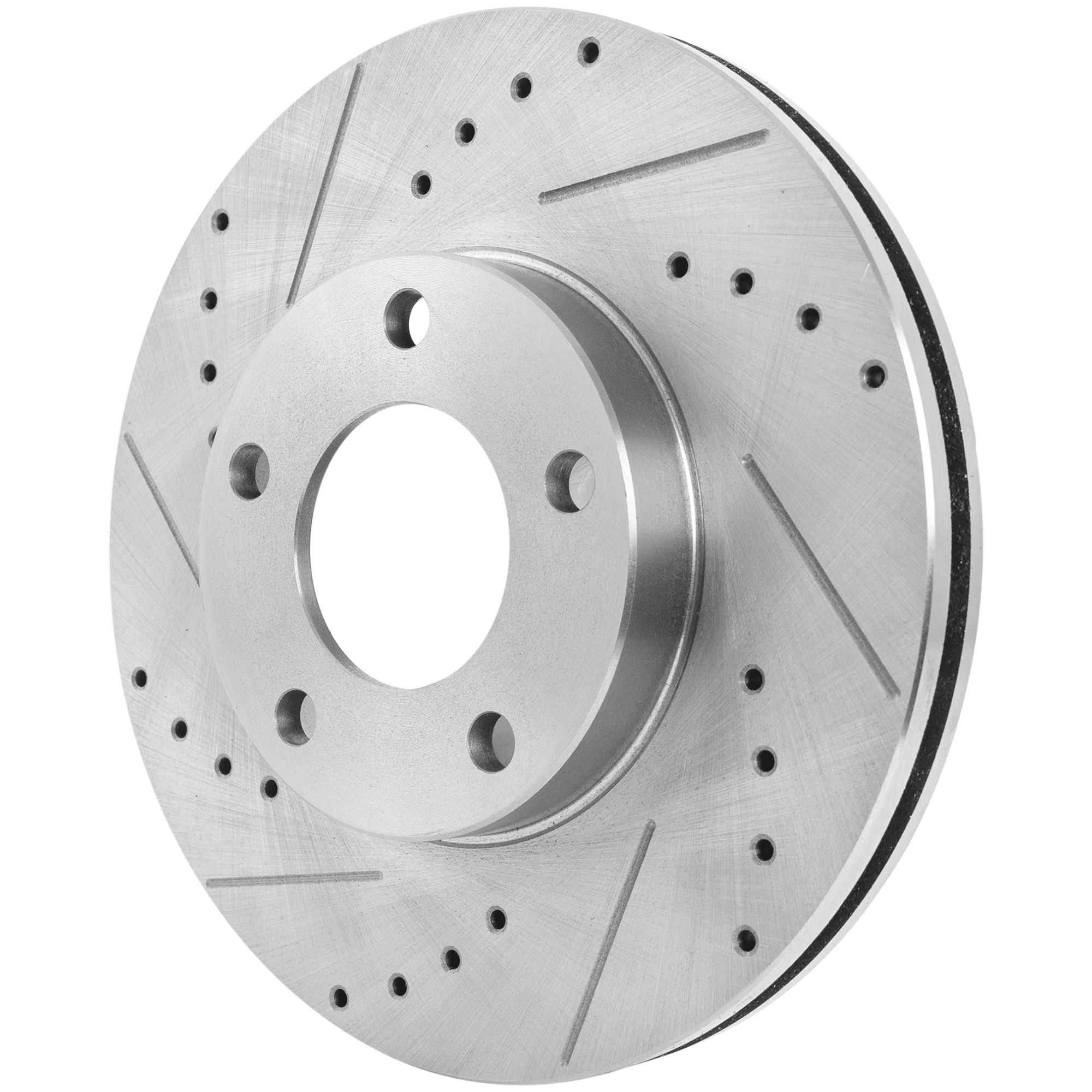 AM MAZDA 3-04-13-3 SPORT 09-13 FRONT BRAKE DISC RH=LH Cross drilled and Slotted Vented 5 Lugs SKU JSTPM27110065DRS OEM 31373-48880295-60080041-31373G