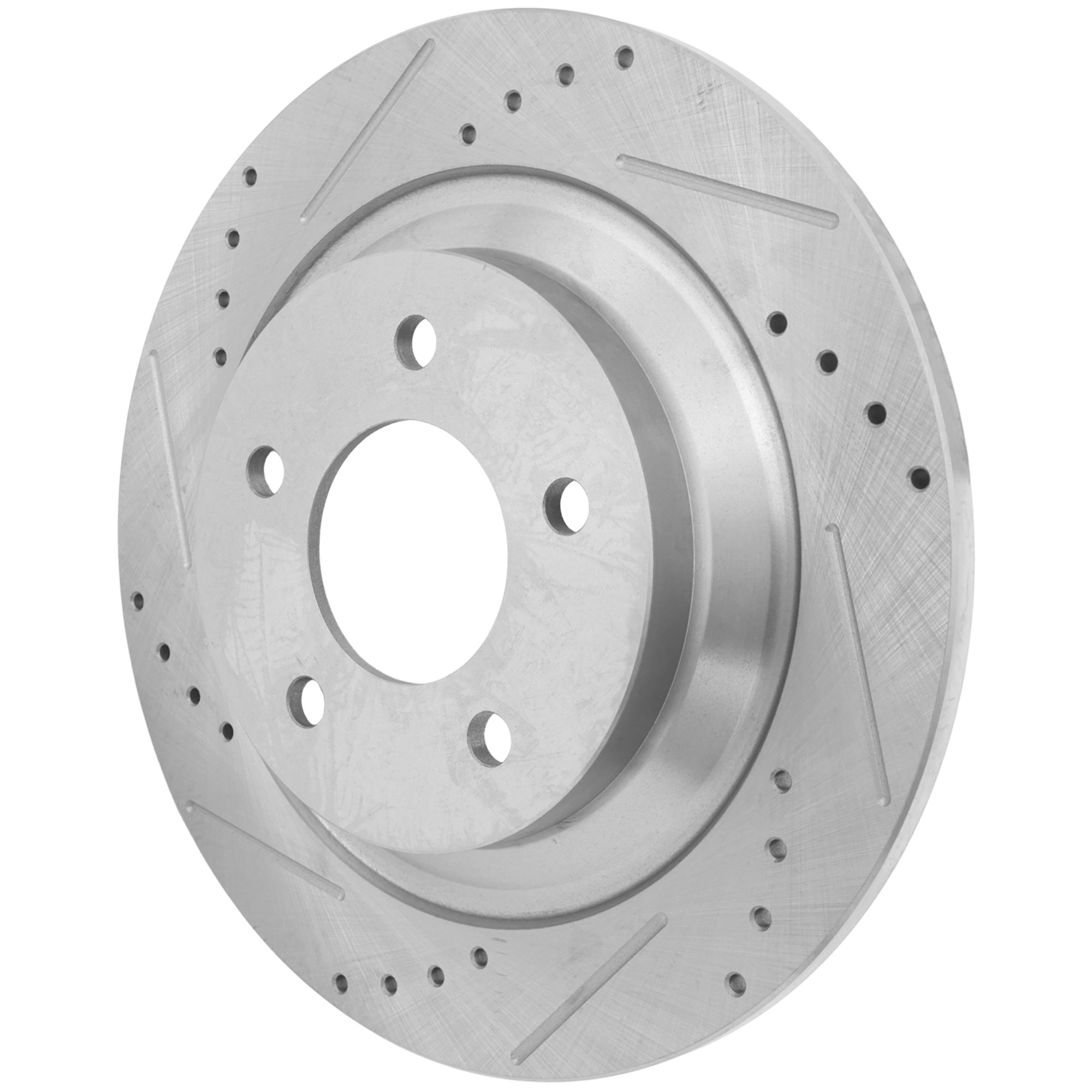 AM MAZDA 5-06-17 REAR BRAKE DISC RH=LH Cross drilled and Slotted SKU JSTPM27110072DRS OEM 31435-44679-900456-60080064-31
