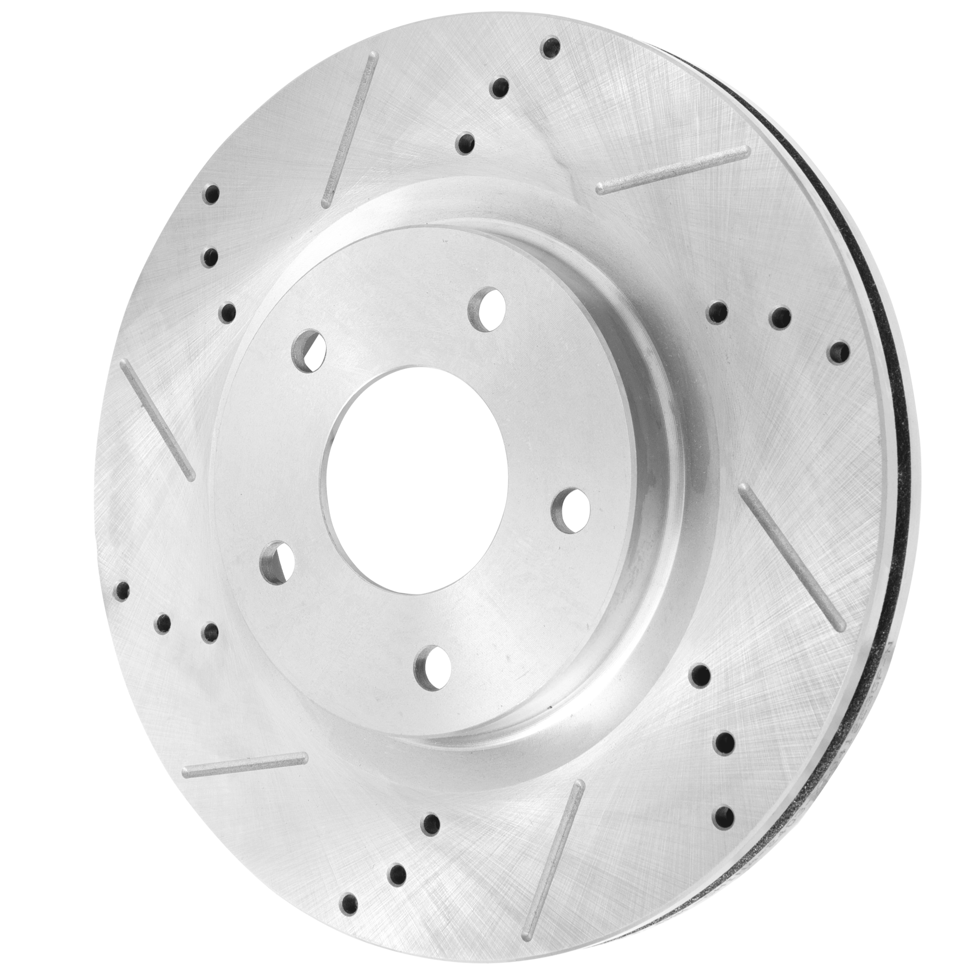 AM OUTLANDER 07-20 ECLIPSE CROSS 18-23 FRONT BRAKE DISC RH=LH Cross drilled and Slotted Vented 5 Lugs SKU JSTPM27110108DRS OEM 43153-53038-145706-780459-0833