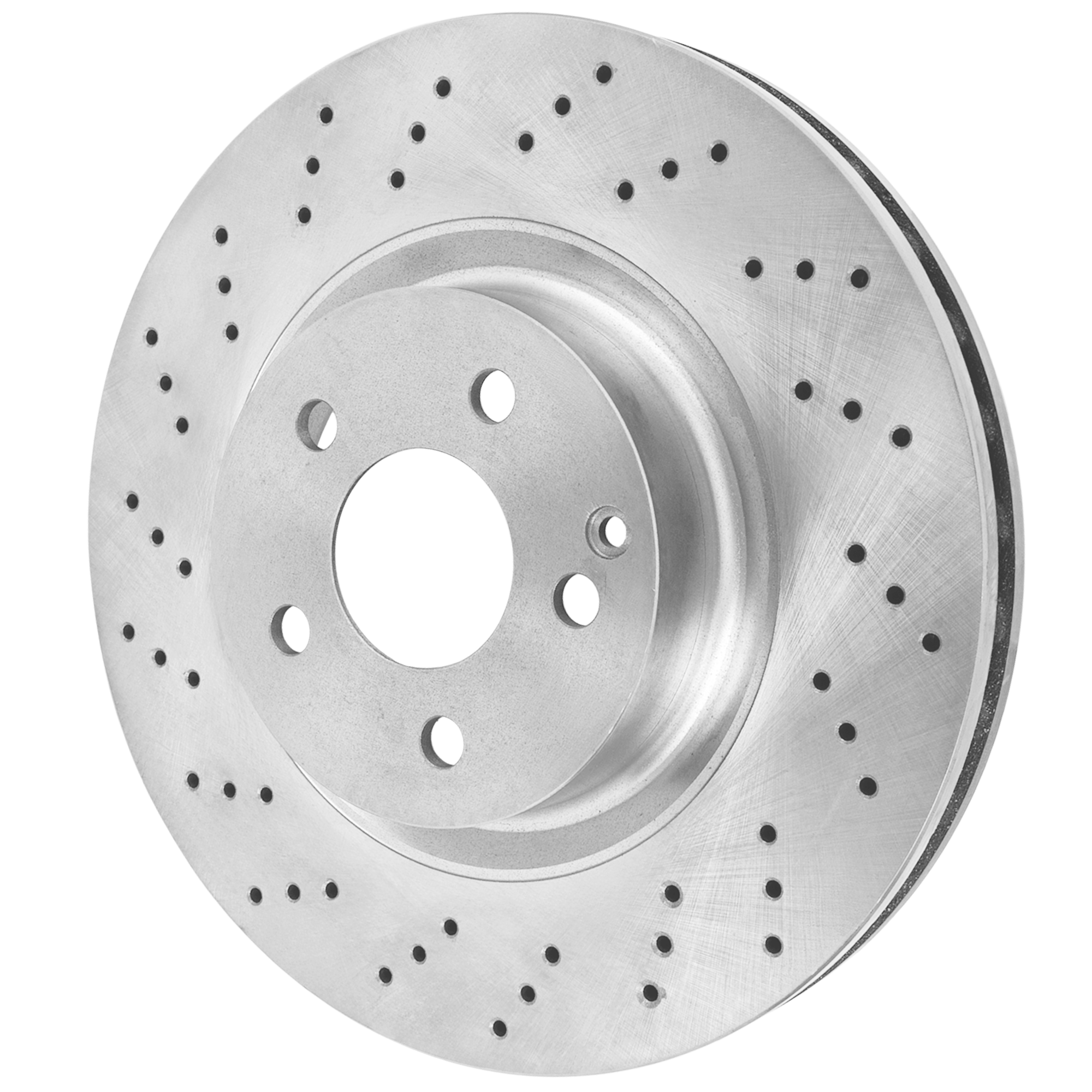 AM CL550-07-08 S550-07-11 FRONT BRAKE DISC RH=LH Cross drilled and Slotted Vented 5 Lugs SKU JSTPM27110127 OEM 45487-76602-92063079-221421061