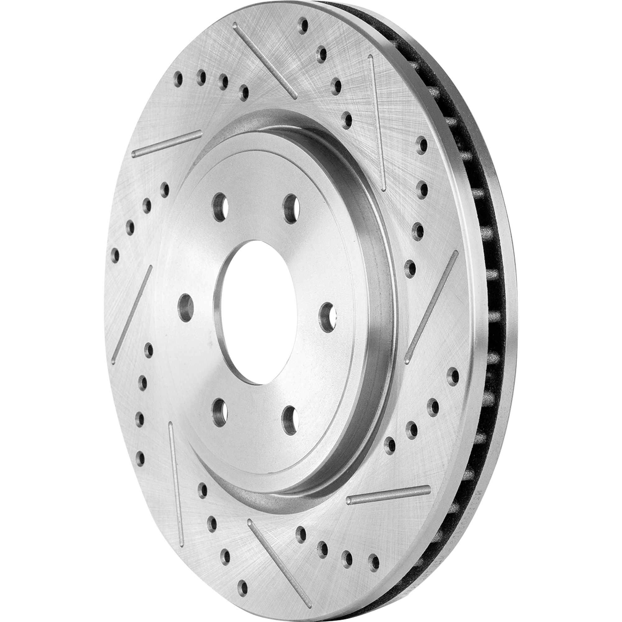 AM PATHFINDER 04-12 FRONTIER 05-23 FRONT BRAKE DISC RH=LH Cross drilled and Slotted Vented 6 Lugs SKU JSTPN27110036DRS OEM 31412-44310-60292-0832978-9002