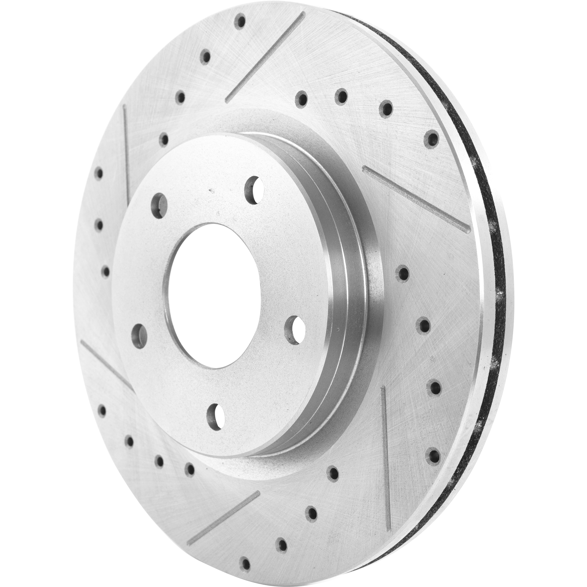 AM SENTRA 13-19 FRONT BRAKE DISC RH=LH Cross drilled and Slotted Vented 5 Lugs SKU JSTPN27110047DRS OEM 44767-0833547-850374-60067064