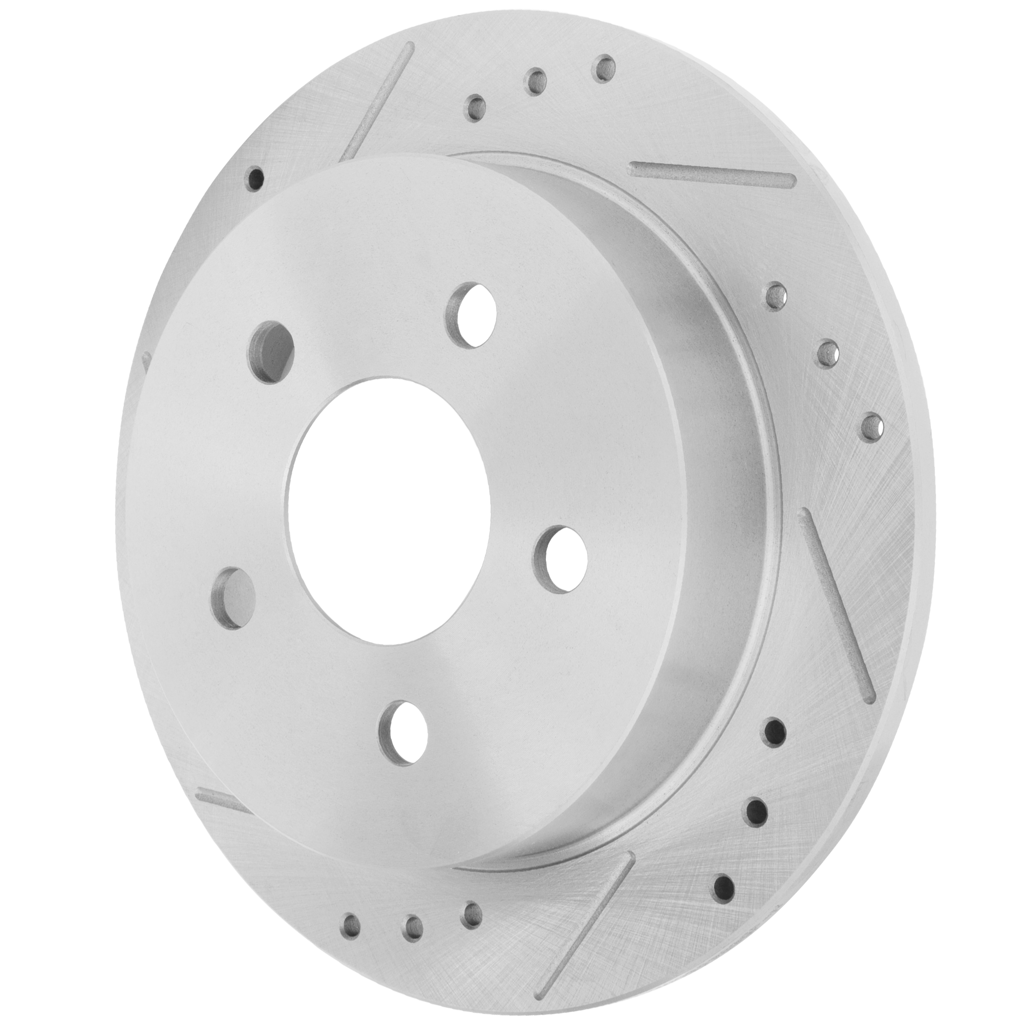 AM CENTURY 04-05 GRAND PRIX 97-03 GRAND AM 99-05 REAR BRAKE DISC RH=LH Cross drilled and Slotted Solid 5 Lugs SKU JSTPP27110015DRS OEM 19854-55039-56629-65920-101706