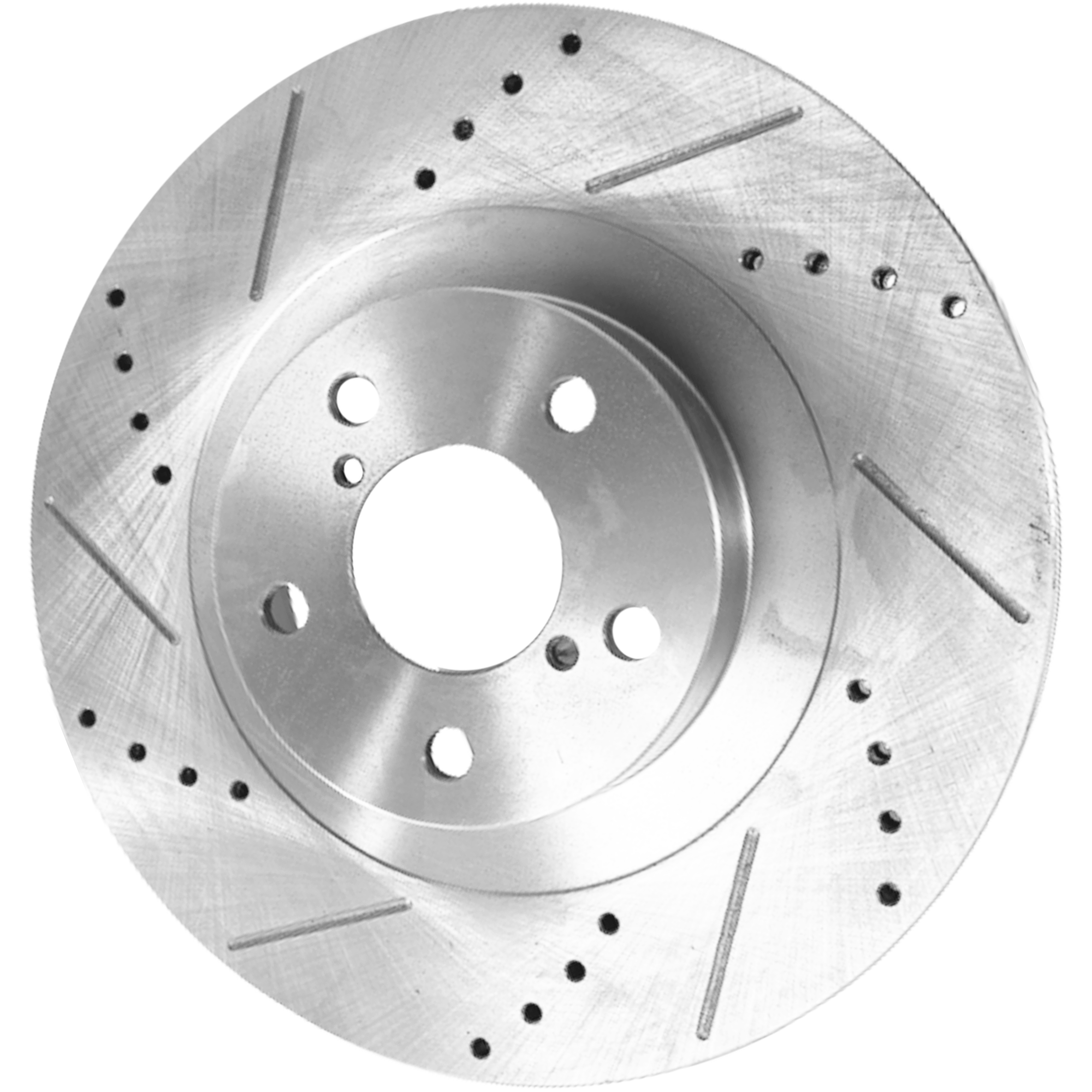 AM BAJA 04-06 BRZ 13-20 FRONT BRAKE DISC RH=LH Cross drilled and Slotted SKU JSTPS27110004DRS OEM 31407-44306-145657-0833078-083