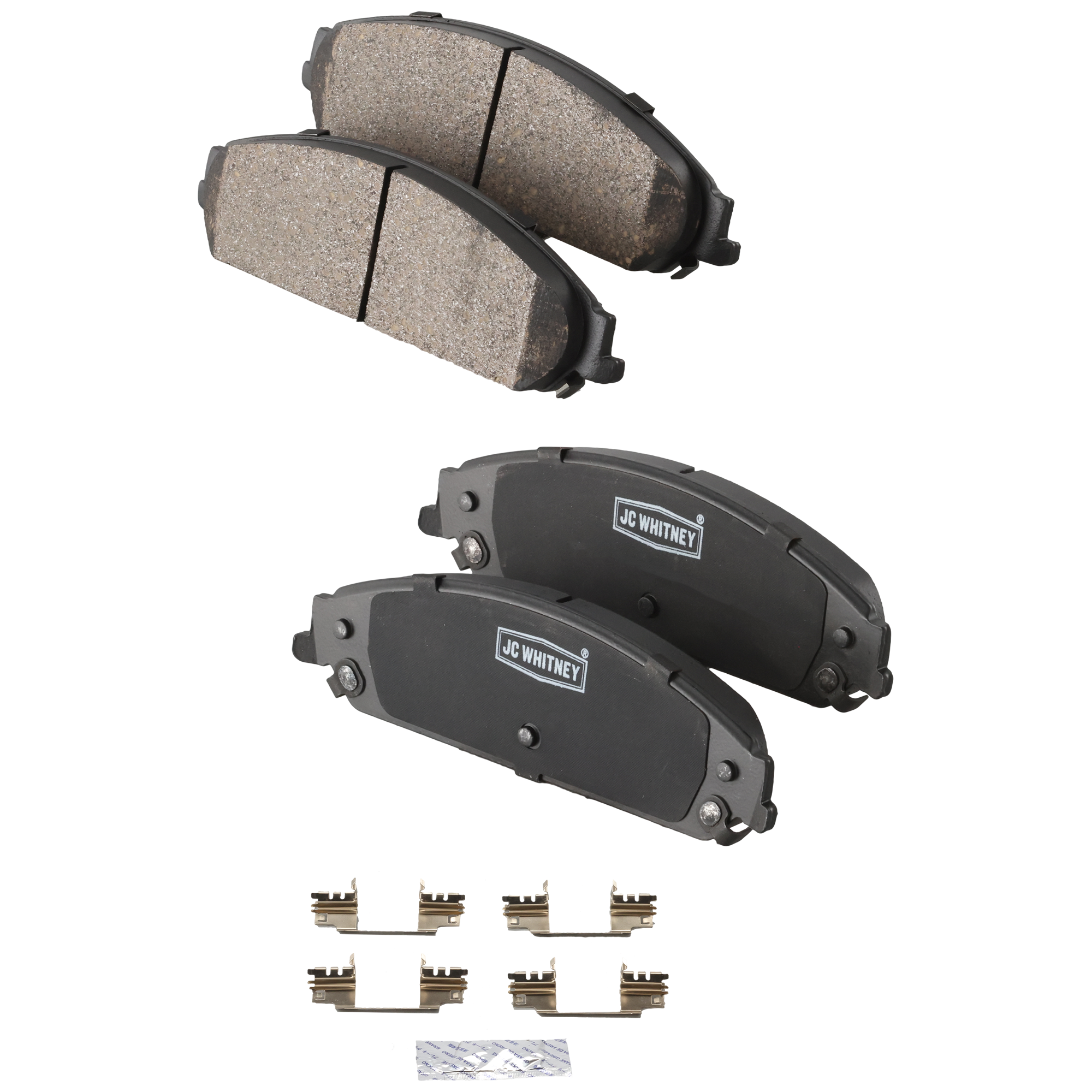 AM MAGNUM 05-08 CHALLENGER 11-20 FRONT BRAKE PAD SET 2 Wheel Set SKU JSTPSSCP1058 OEM 5137666AA 5142558AA 5175208AA