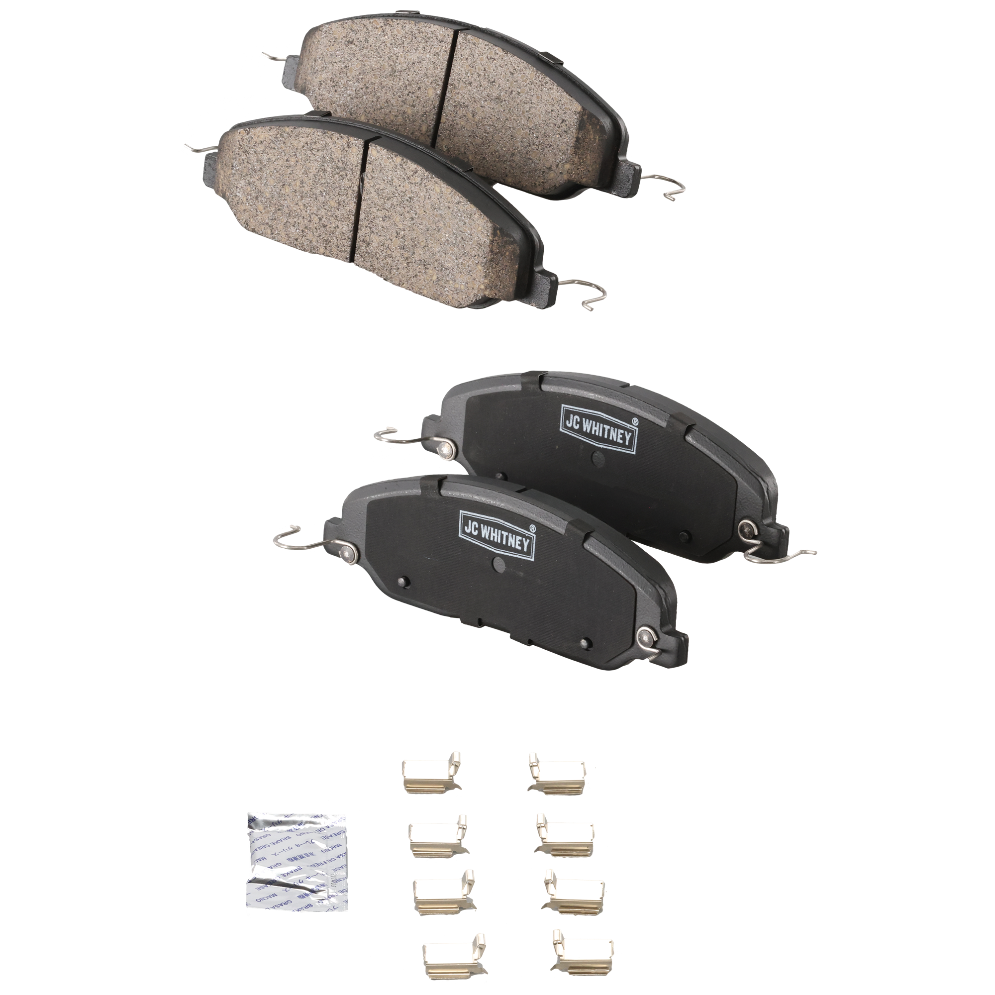 AM MUSTANG 05-10 FRONT BRAKE PAD SET 2 Wheel Set SKU JSTPSSCP1081 OEM 4R3Z2001AA 4R3Z2001BA 6R3Z2001