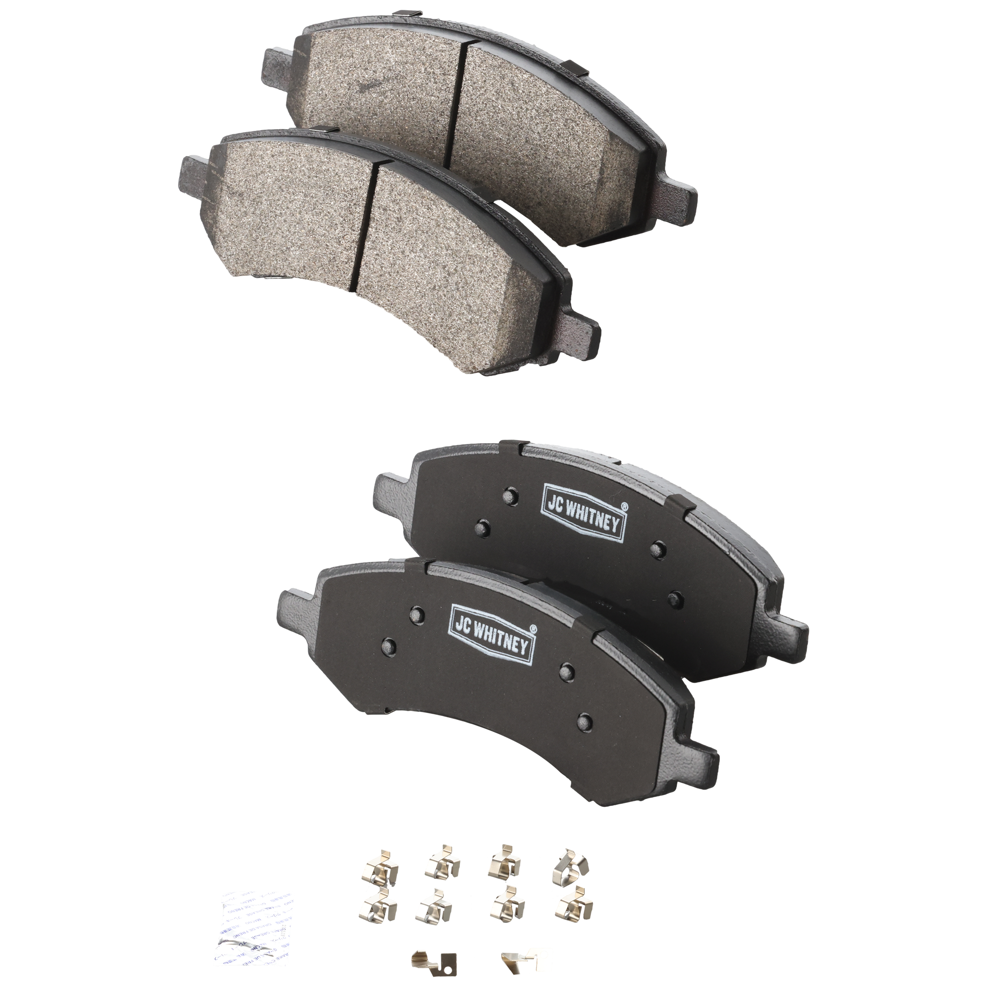 AM DAKOTA 04-10 RAM 1500-06-18 FRONT BRAKE PAD SET 2 Wheel Set SKU JSTPSSCP1084 OEM 5143350AA 5143350AB 5143350AC