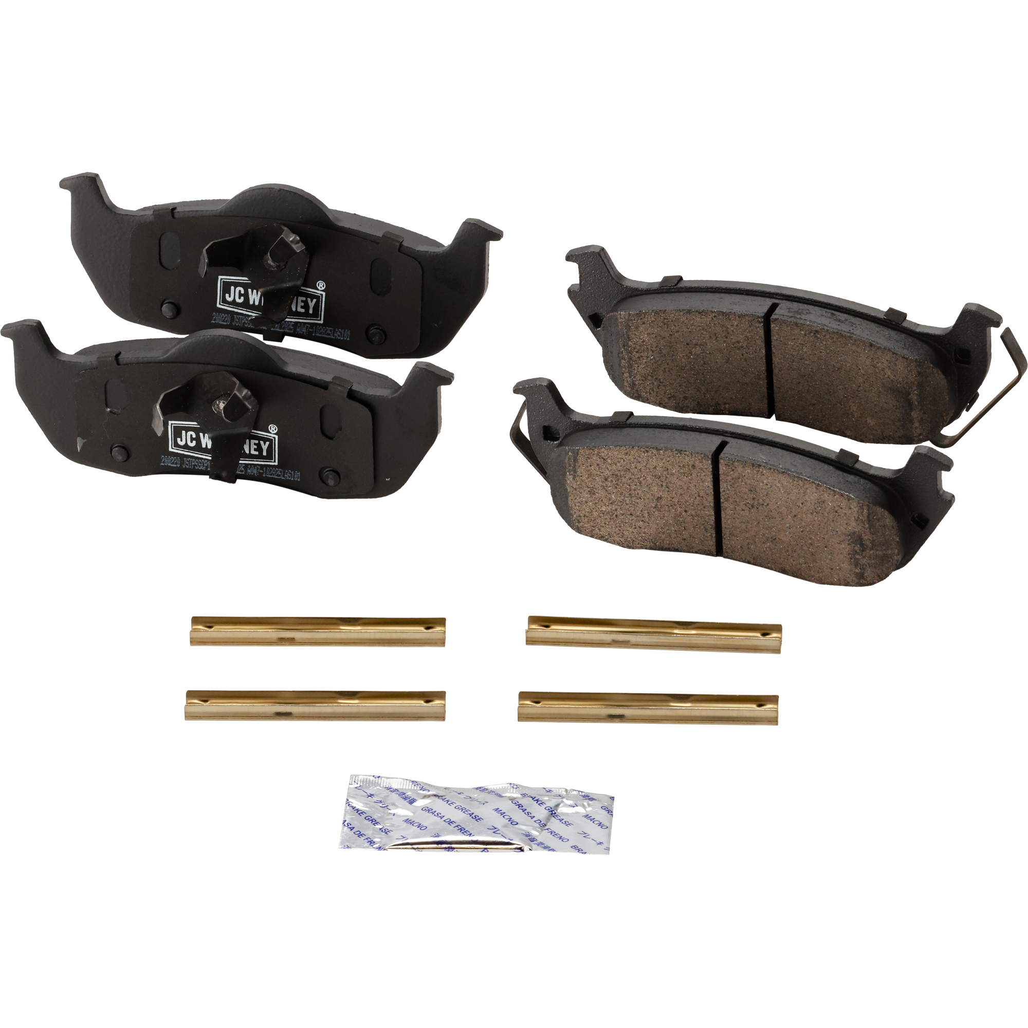 AM GRAND CHEROKEE 05-10 REAR BRAKE PAD SET 2 Wheel Set SKU JSTPSSCP1087 OEM 5080871AA 5080871AB