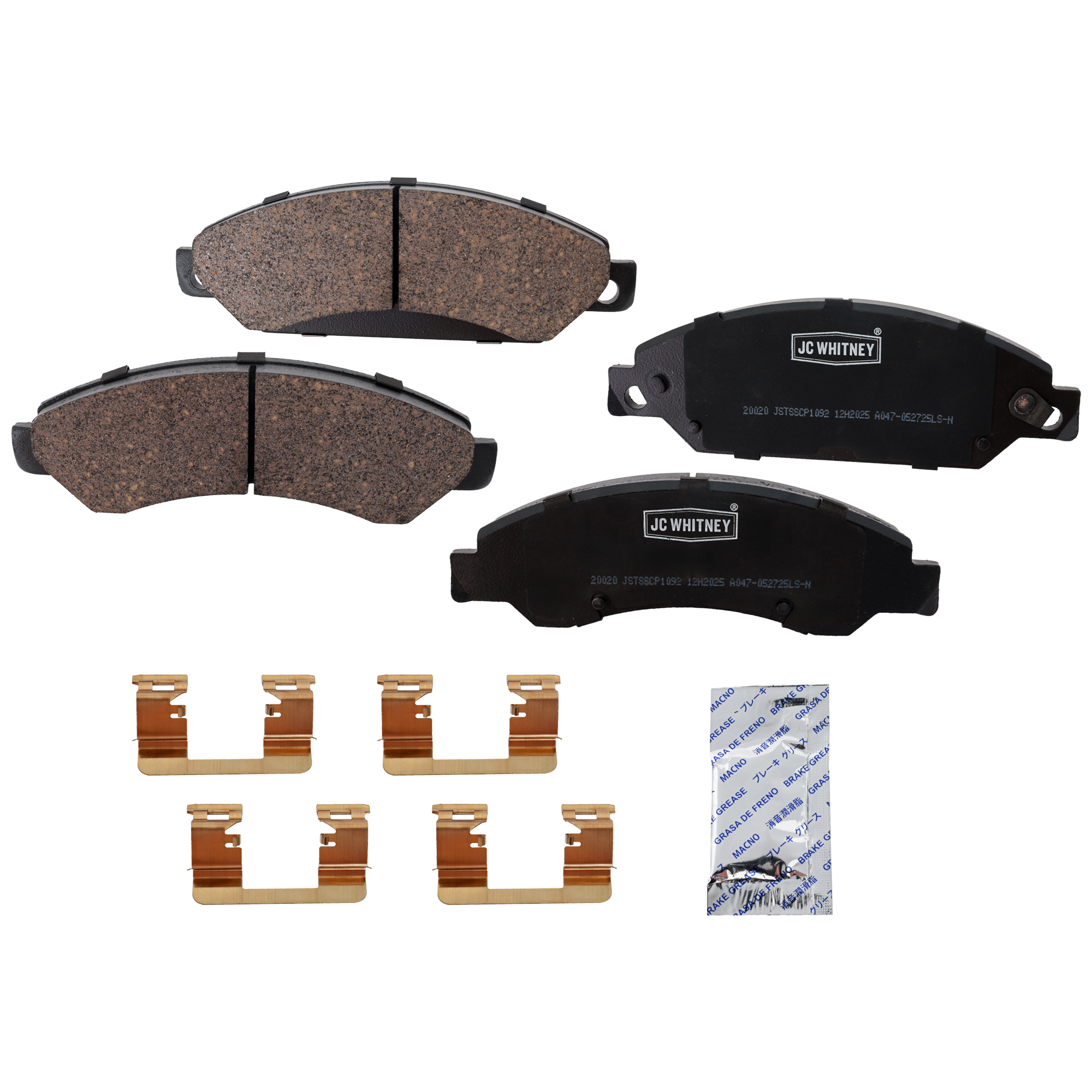 AM TAHOE 07-08 YUKON 07-07 FRONT BRAKE PAD SET 2 Wheel Set SKU JSTPSSCP1092 OEM 15863489-25852957-89059119