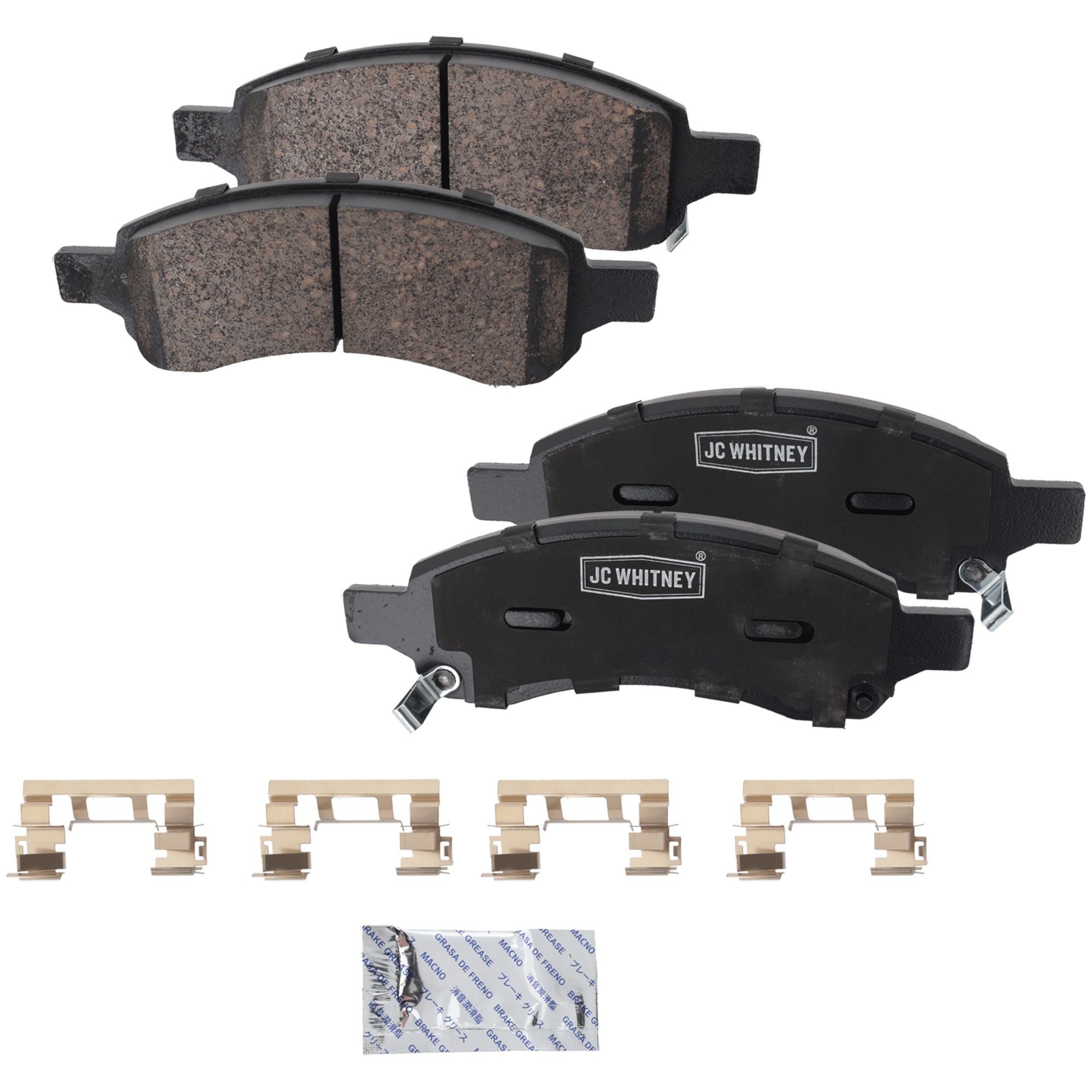 AM TRAILBLAZER ENVOY 06-09 COLORADO 09-12 FRONT BRAKE PAD SET 2 Wheel Set SKU JSTPSSCP1169 OEM 19178358-8191783580-8889656810