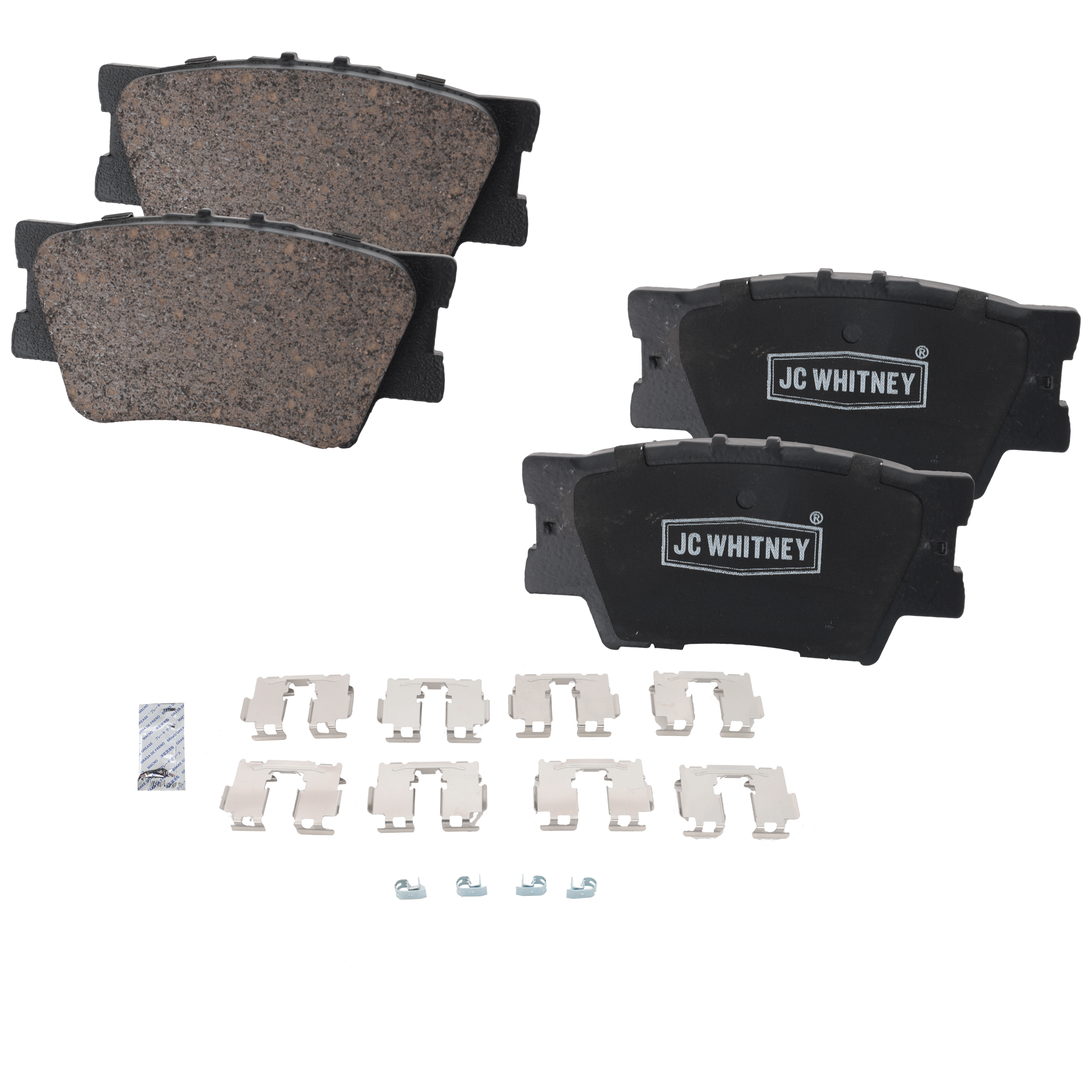 AM CAMRY 07-20 ES300H 13-18 REAR BRAKE PAD SET 2 Wheel Set SKU JSTPSSCP1212 OEM 0446602220-0446606060-04466060