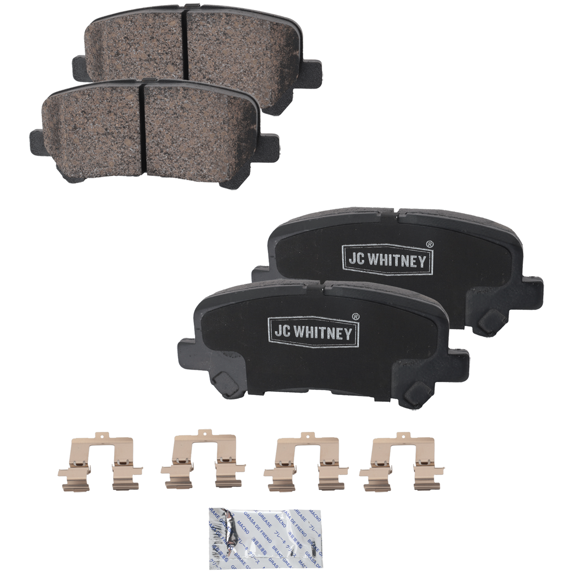 AM MDX 07-13 ODYSSEY 11-17 ZDX 10-13 PILOT 09-11 REAR BRAKE PAD SET 2 Wheel Set SKU JSTPSSCP1281 OEM 43022STXA00-43022STXA01-43022S