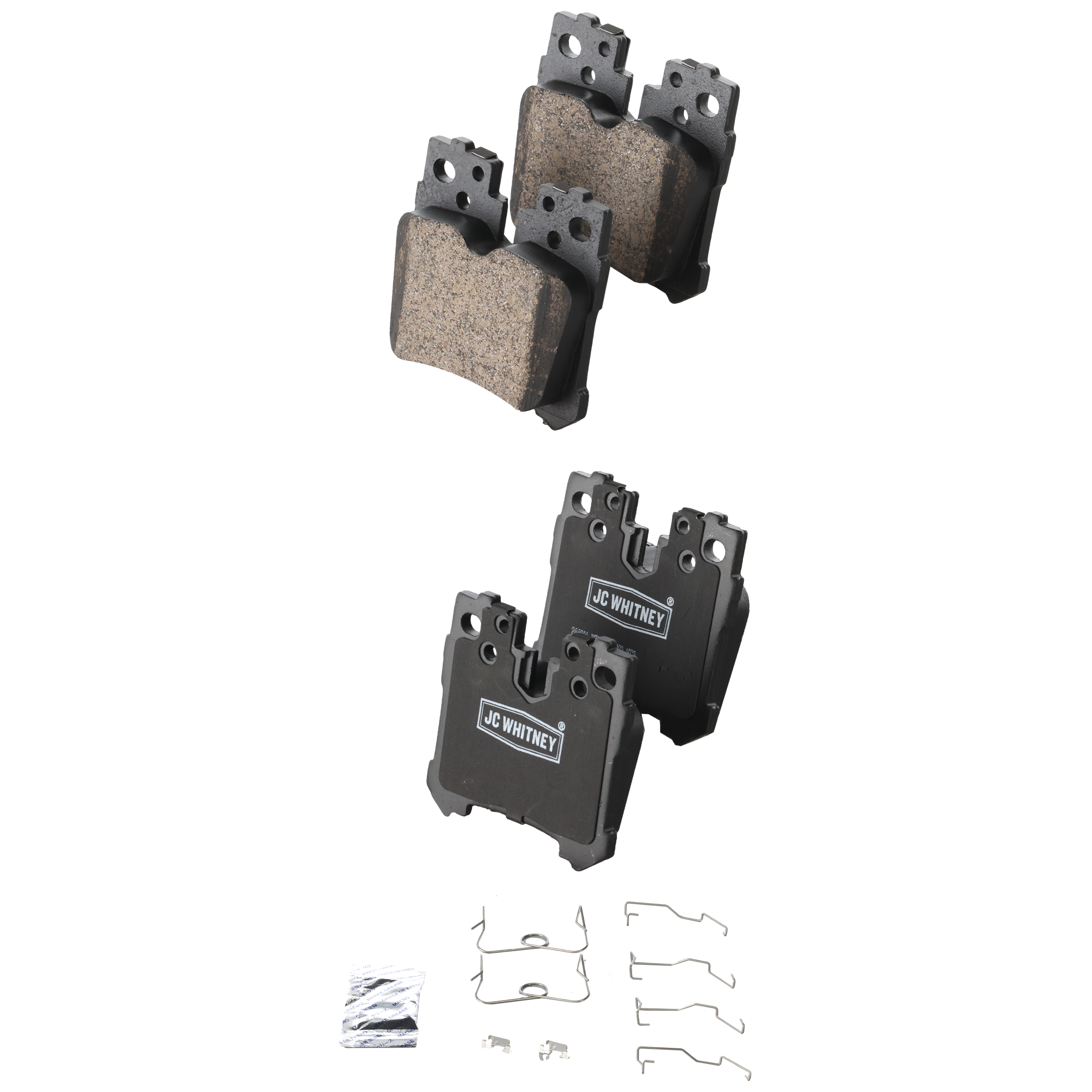 AM LS460-07-17 LS600H 08-16 REAR BRAKE PAD SET 2 Wheel Set SKU JSTPSSCP1283 OEM 044660W010-044660W020-04466501