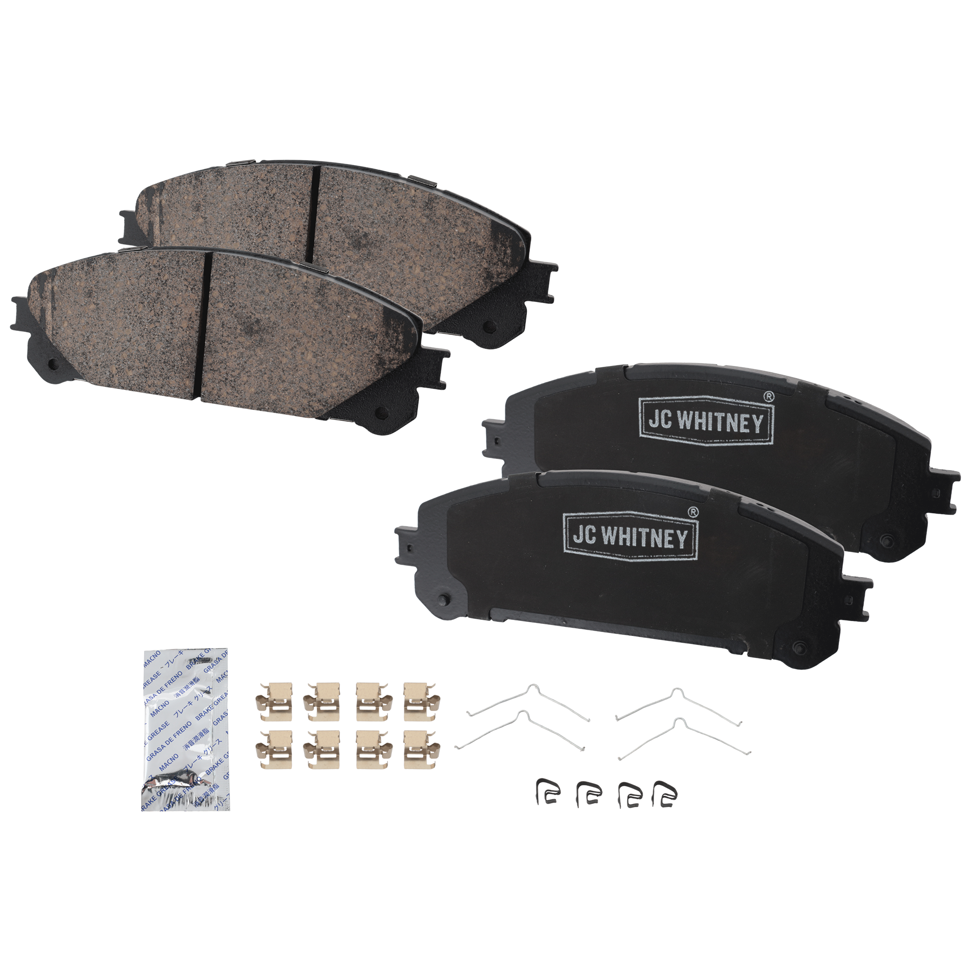 AM HIGHLANDER 08-19 RX450H 10-22 FRONT BRAKE PAD SET 2 Wheel Set SKU JSTPSSCP1324 OEM 0446502500-0446502560-044650E0