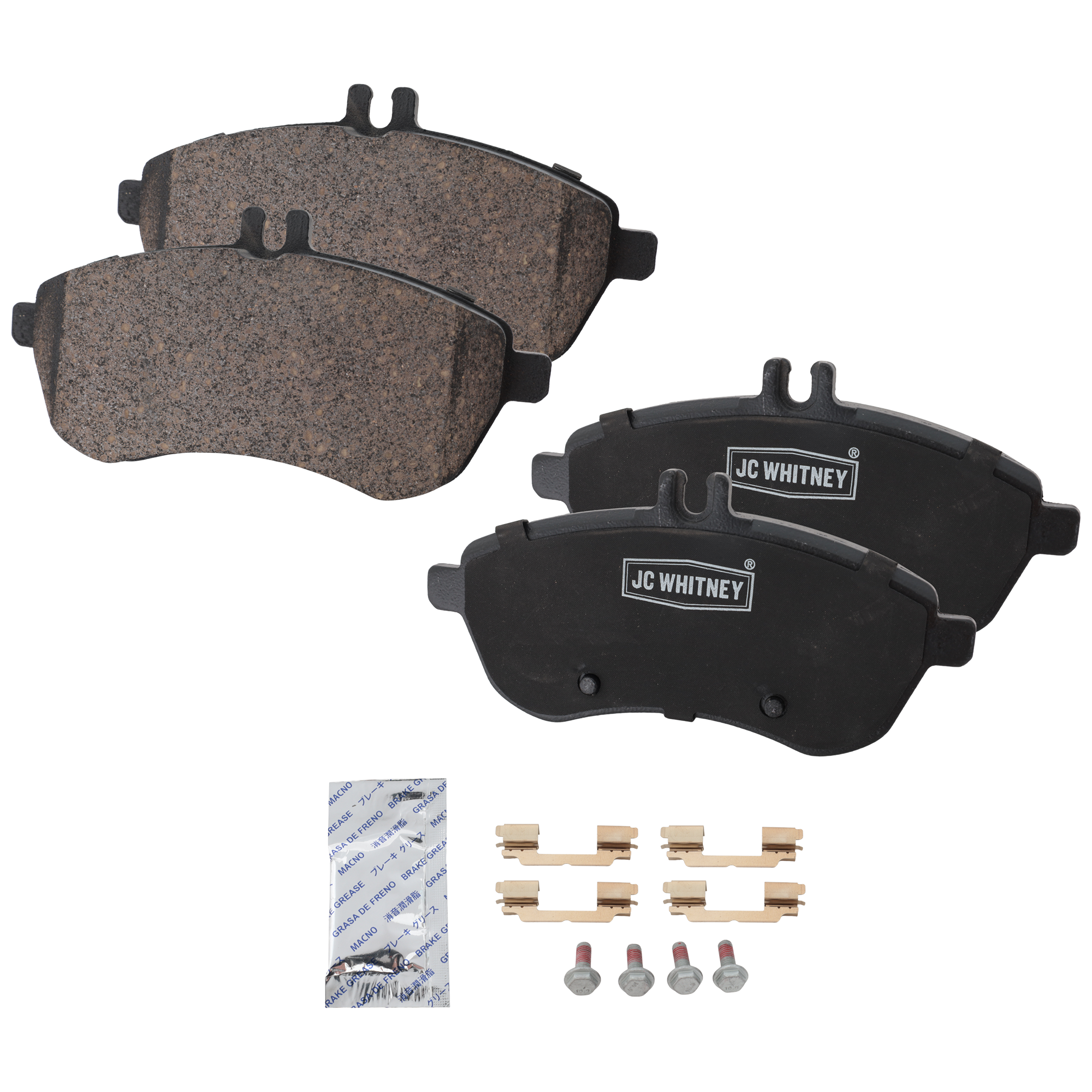 AM C300-08-12 C250-12-15 SLK250-12-15 FRONT BRAKE PAD SET 2 Wheel Set SKU JSTPSSCP1340 OEM 0054200820-0054201220-00542015