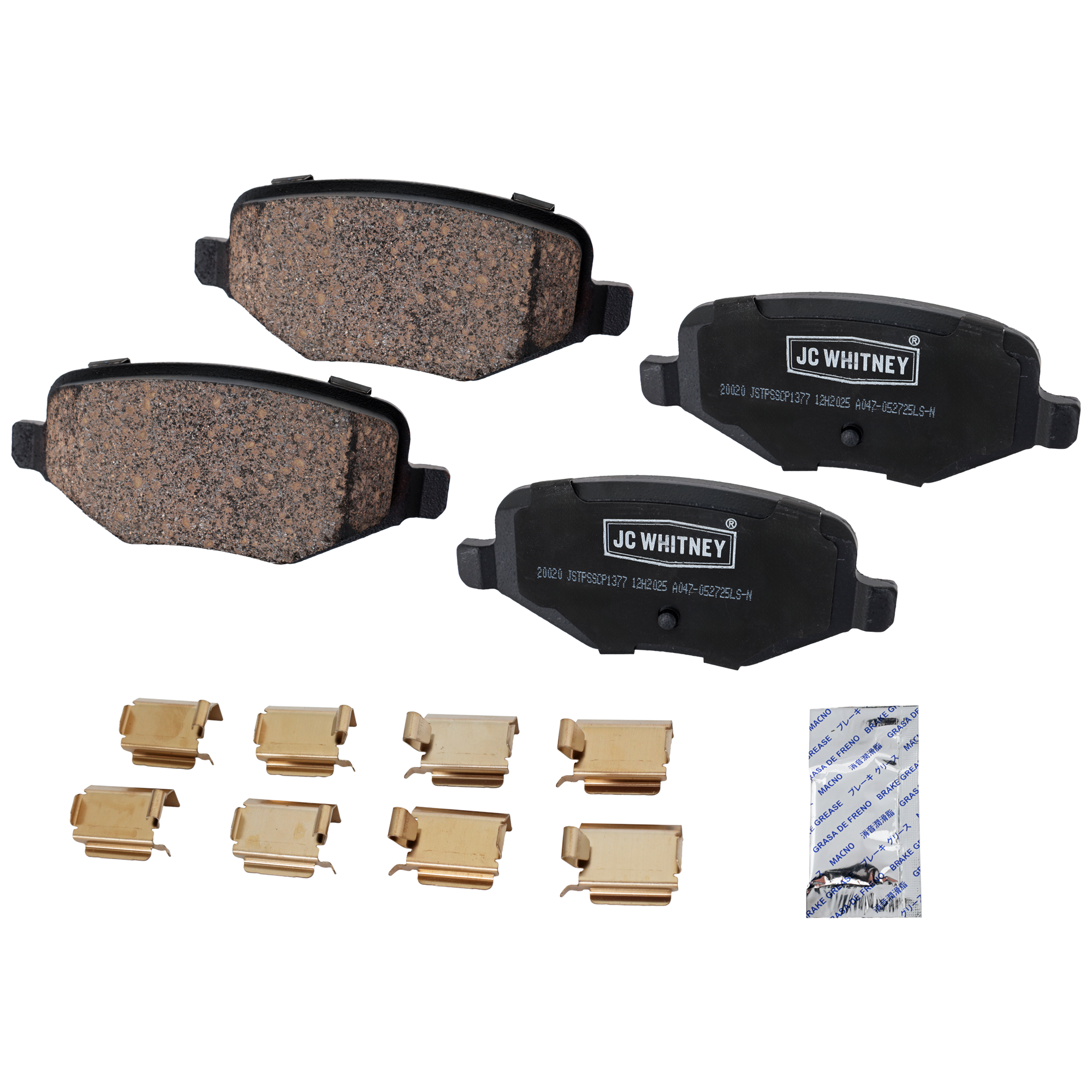 AM FLEX 09-19 TAURUS 10-19 REAR BRAKE PAD SET 2 Wheel Set SKU JSTPSSCP1377 OEM 8A8Z2200A AA8Z2200A AG1Z2200A