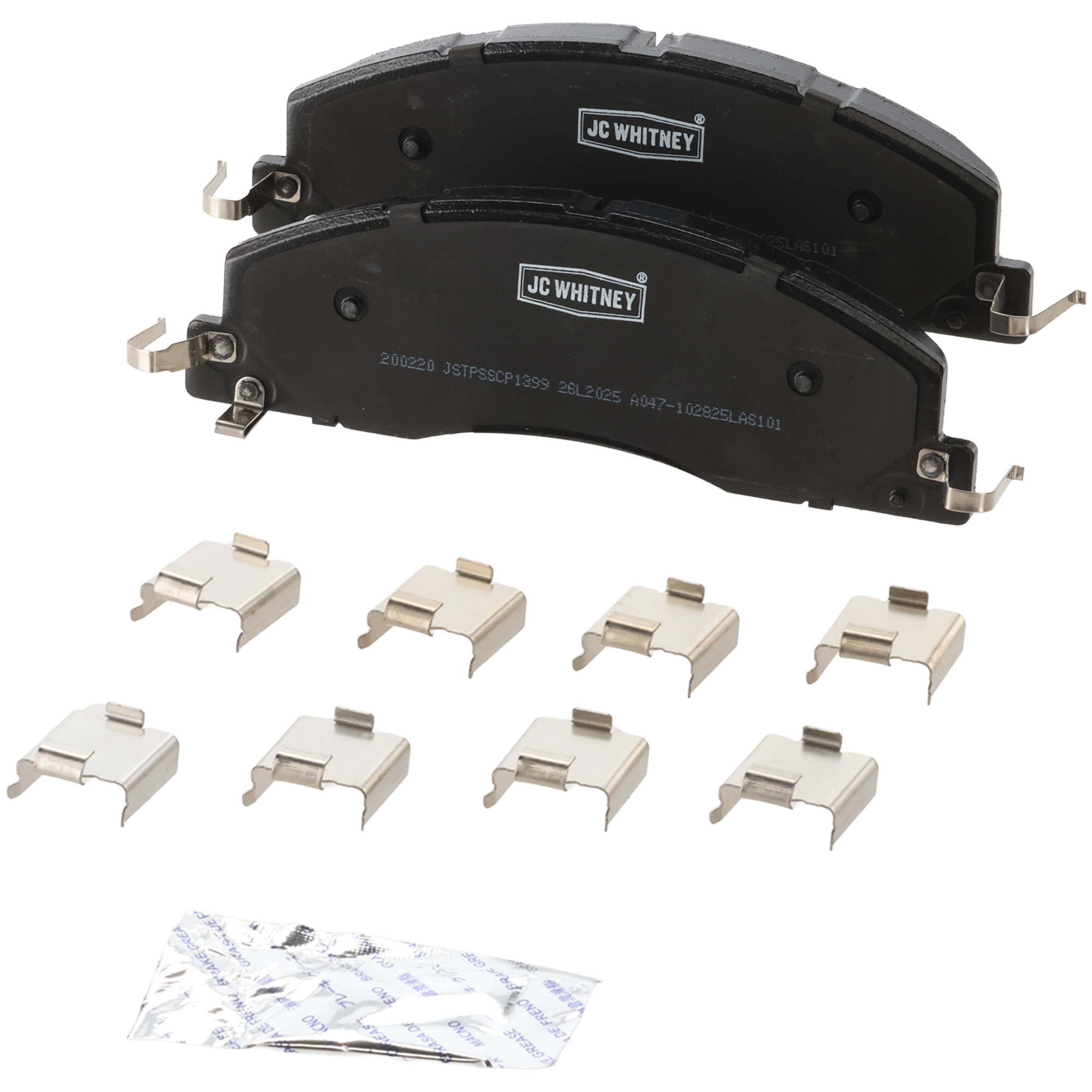 AM RAM FULL SIZE 09-18 FRONT BRAKE PAD SET 2 Wheel Set SKU JSTPSSCP1399 OEM 68049148AA