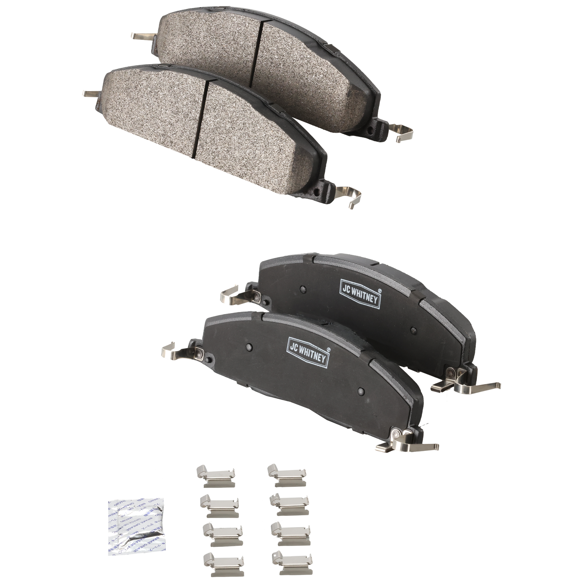 AM RAM FULL SIZE 09-18 REAR BRAKE PAD SET 2 Wheel Set SKU JSTPSSCP1400 OEM 68049158AA