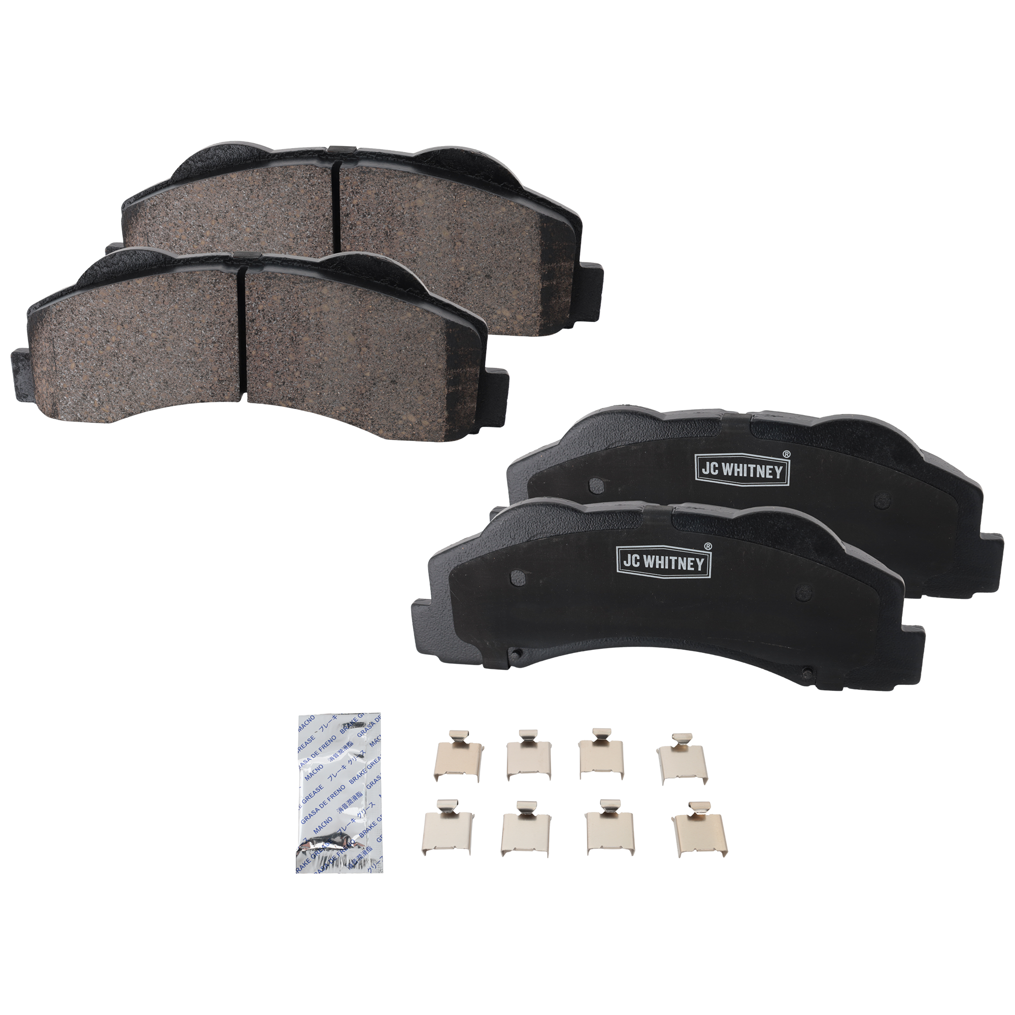 AM EXPEDITION F 150-10-17 FRONT BRAKE PAD SET 2 Wheel Set SKU JSTPSSCP1414 OEM 8L3Z2V001B AL3Z2001A AL3Z2001B