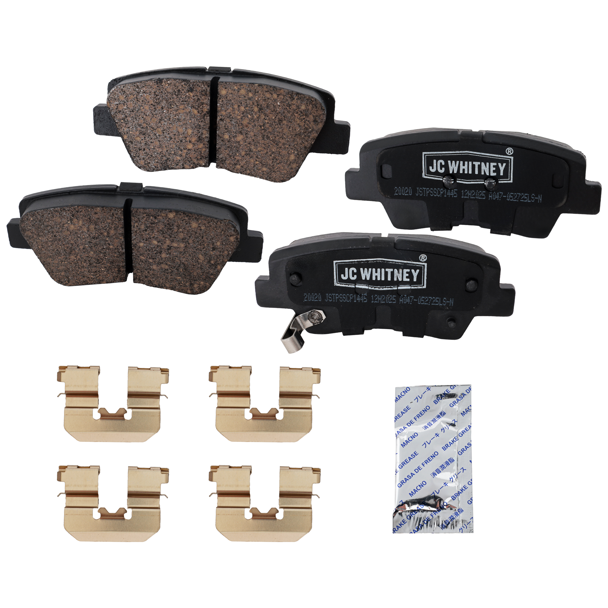 AM SONATA 09-15 OPTIMA 11-16 AZERA 12-17 REAR BRAKE PAD SET 2 Wheel Set SKU JSTPSSCP1445 OEM 583022TA60-583023QA10