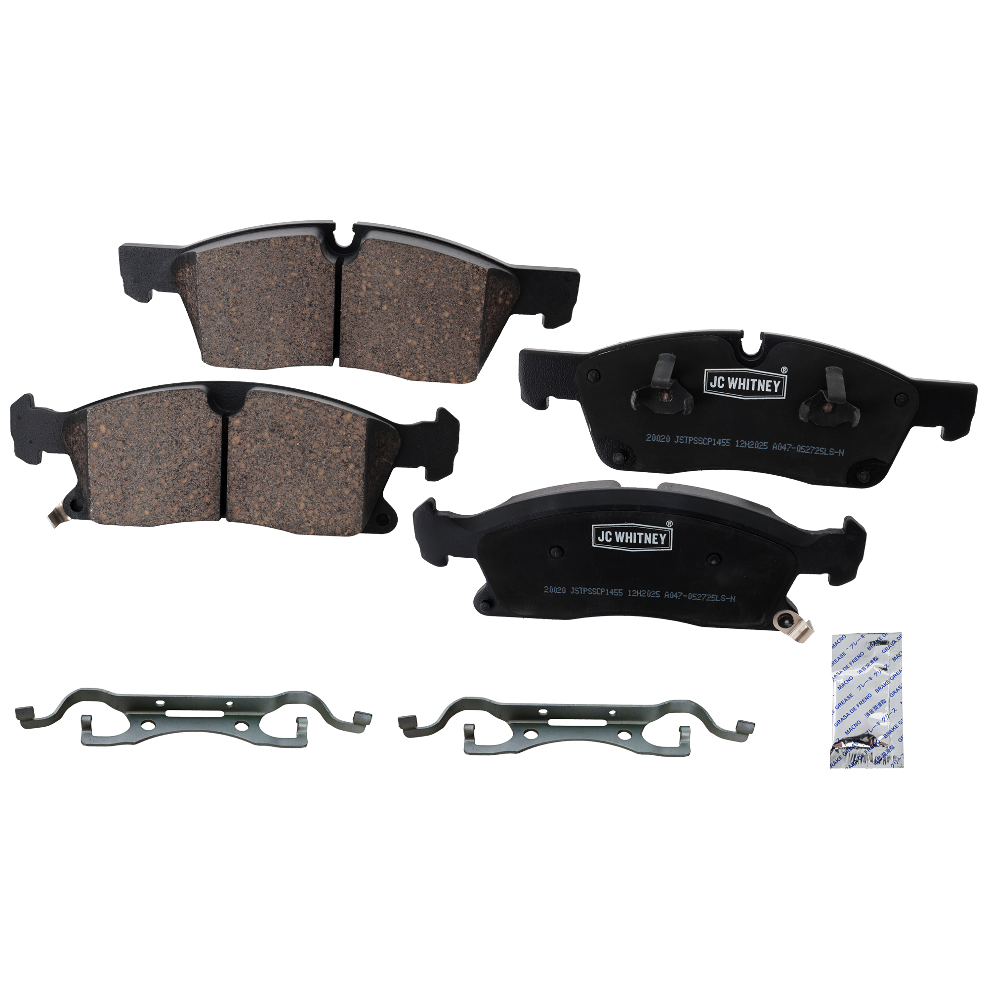 AM DURANGO GRAND CHEROKEE 11-16 FRONT BRAKE PAD SET 2 Wheel Set SKU JSTPSSCP1455 OEM 68052369AA