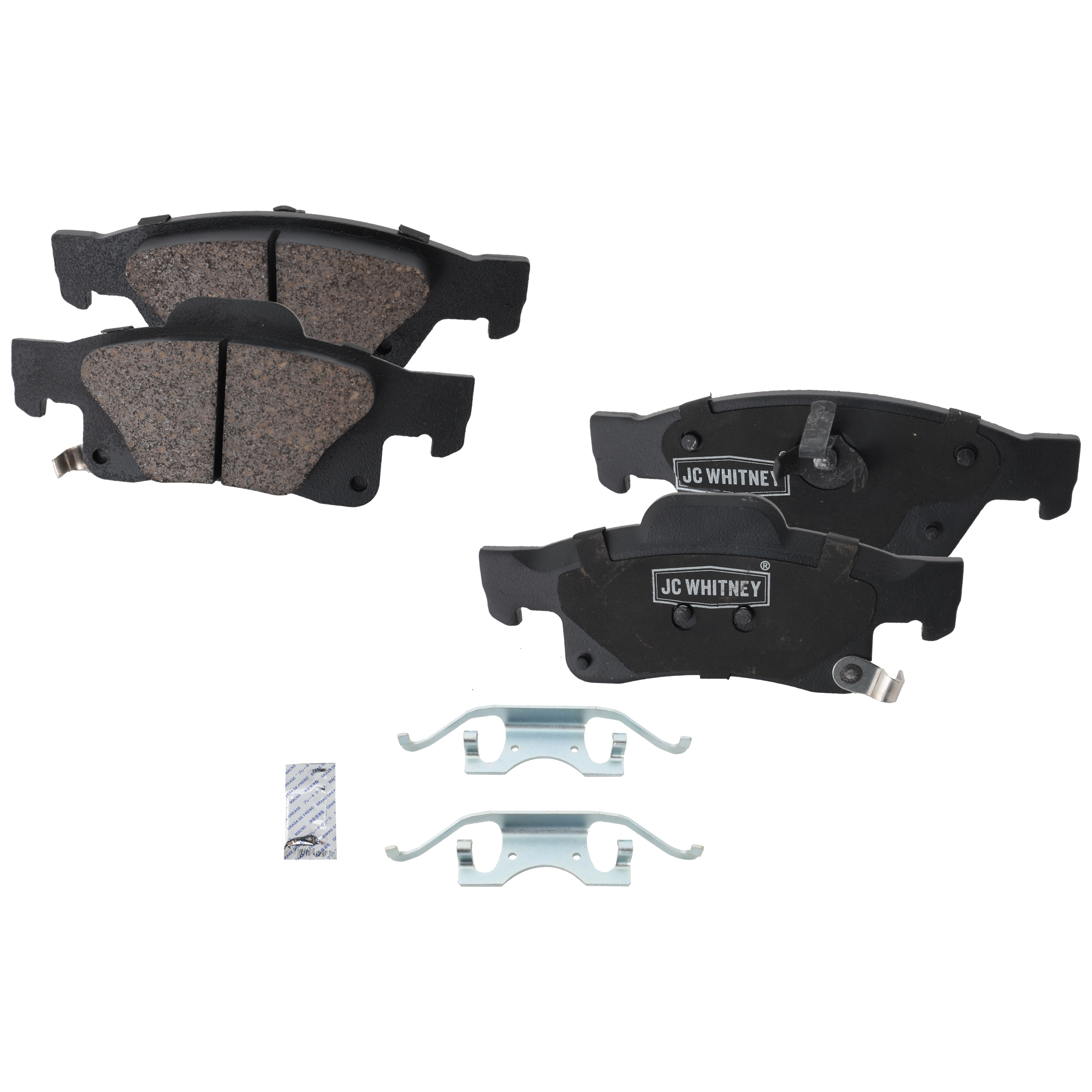 AM DURANGO GRAND CHEROKEE 11-20 REAR BRAKE PAD SET 2 Wheel Set SKU JSTPSSCP1498 OEM 68052386AA 68516694AB