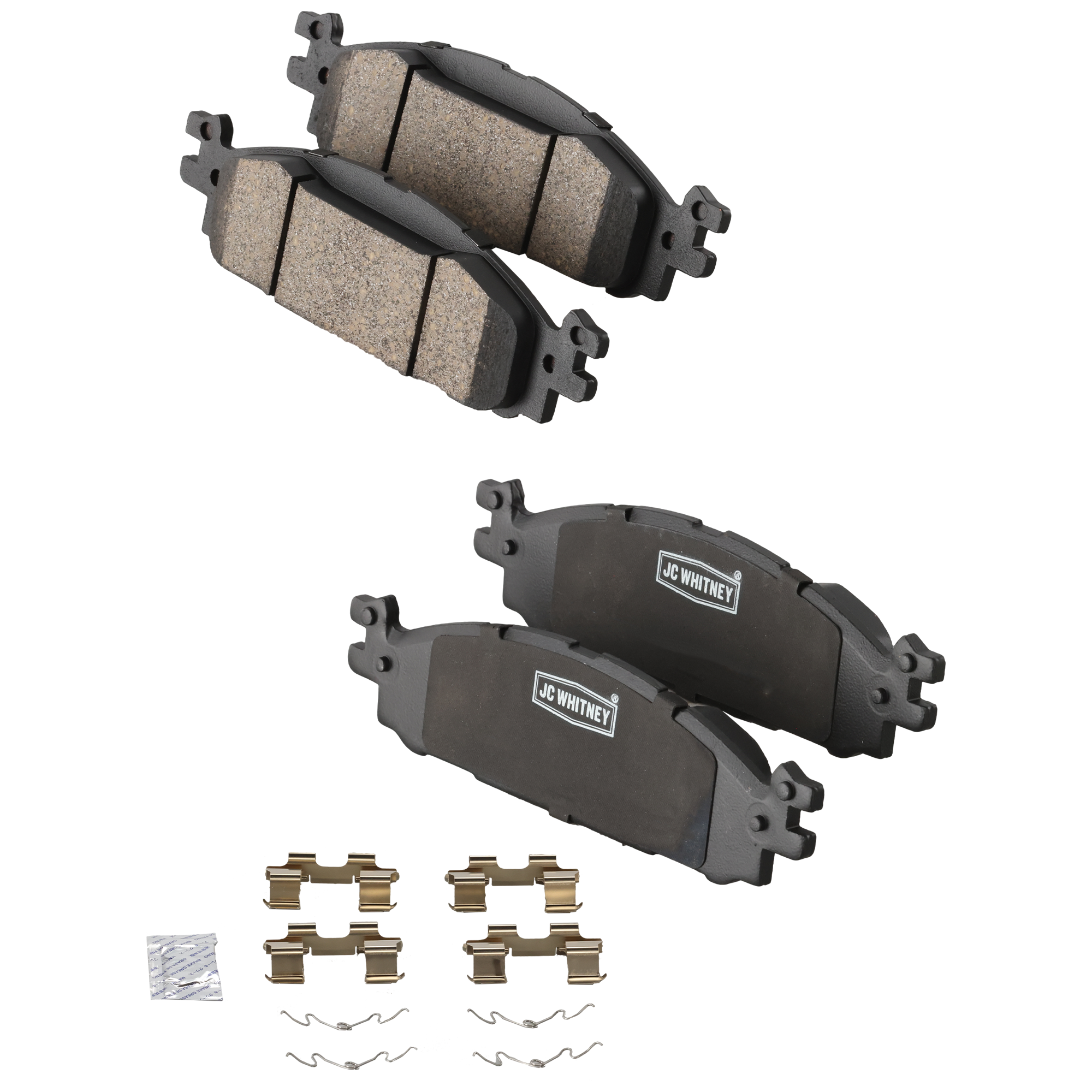 AM EXPLORER 11-19 TAURUS 12-19 FRONT BRAKE PAD SET 2 Wheel Set SKU JSTPSSCP1508 OEM BB5Z2001A BB5Z2001B EB5Z2001A