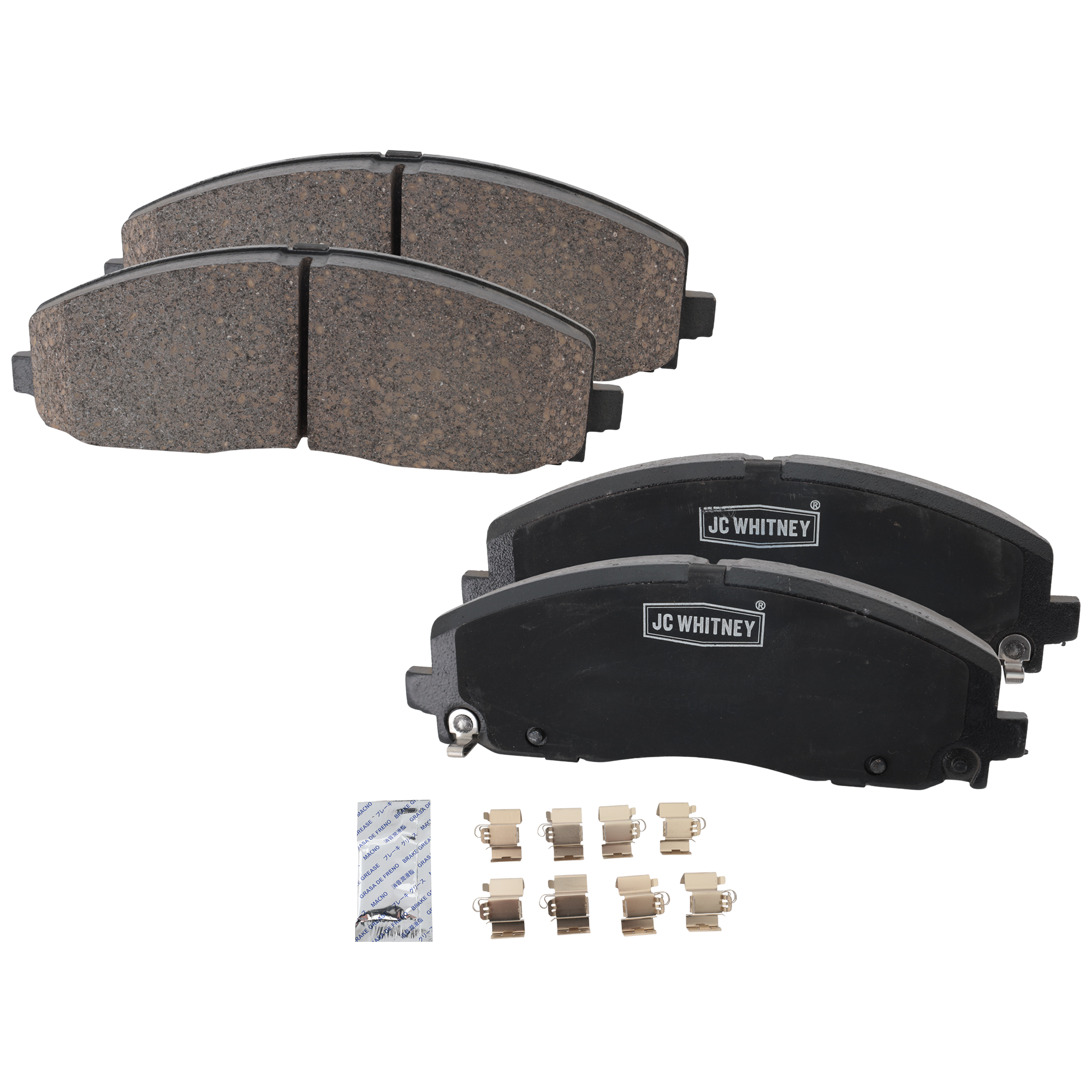 AM GRAND CARAVAN JOURNEY 12-20 FRONT BRAKE PAD SET 2 Wheel Set SKU JSTPSSCP1589 OEM 68144163AA 68144163AB 68144163