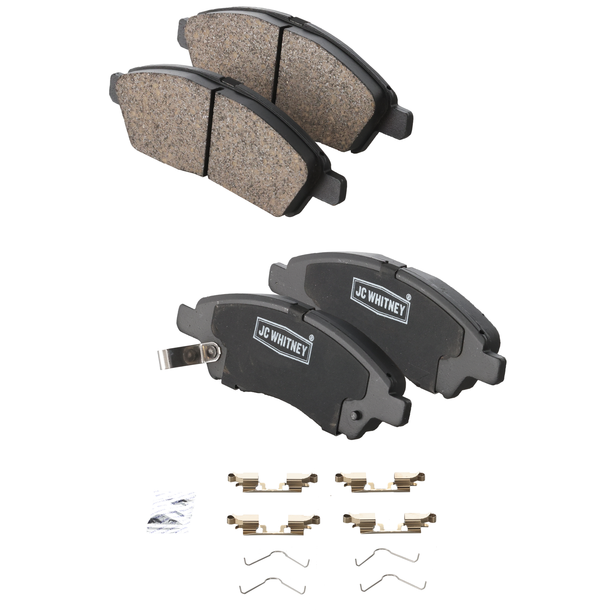 AM VERSA 12-19 FRONT BRAKE PAD SET 2 Wheel Set SKU JSTPSSCP1592 OEM 41060ED525C107 D10601HL0B
