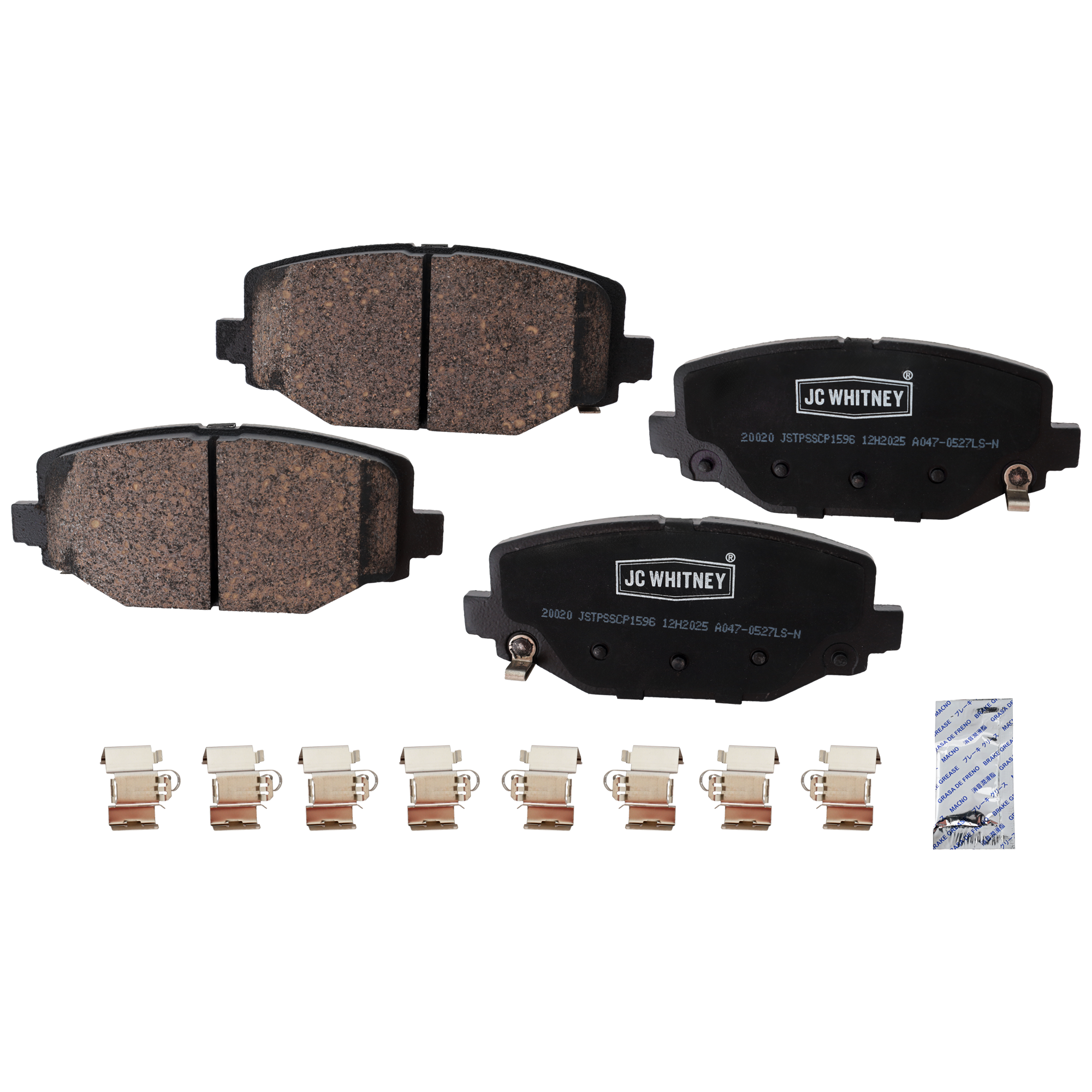 AM GRAND CARAVAN JOURNEY 12-20 REAR BRAKE PAD SET 2 Wheel Set SKU JSTPSSCP1596 OEM 68144209AA 68159526AA 68159526