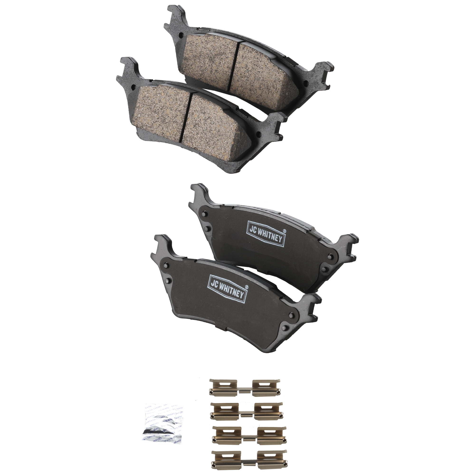 AM F 150-12-18 REAR BRAKE PAD SET 2 Wheel Set SKU JSTPSSCP1602 OEM CL3Z2200A CL3Z2200B CL3Z2200C