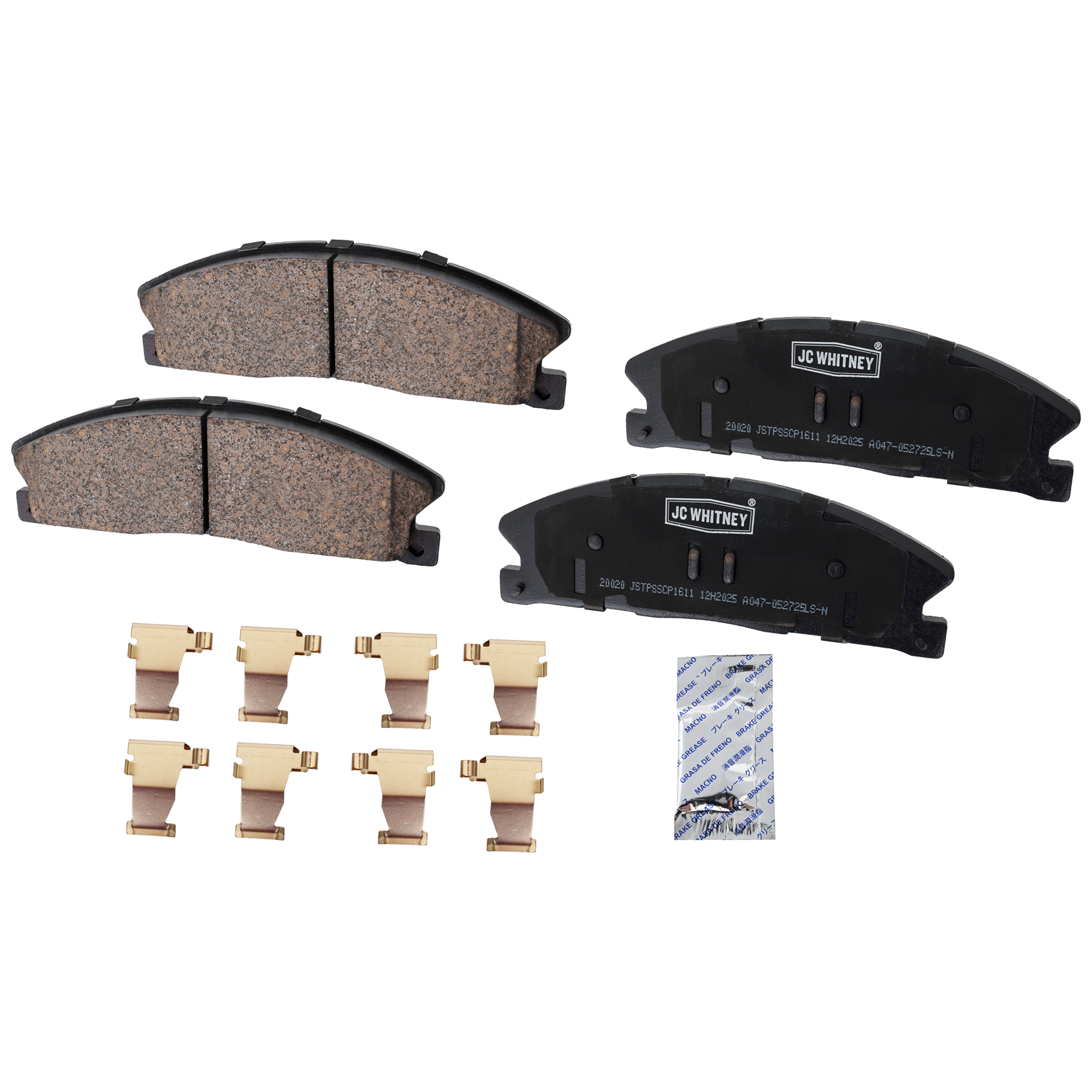 AM EXPLORER 13-16 FLEX 13-15 FRONT BRAKE PAD SET 2 Wheel Set SKU JSTPSSCP1611 OEM DG1Z2001A DG1Z2001D FU2Z2V001E
