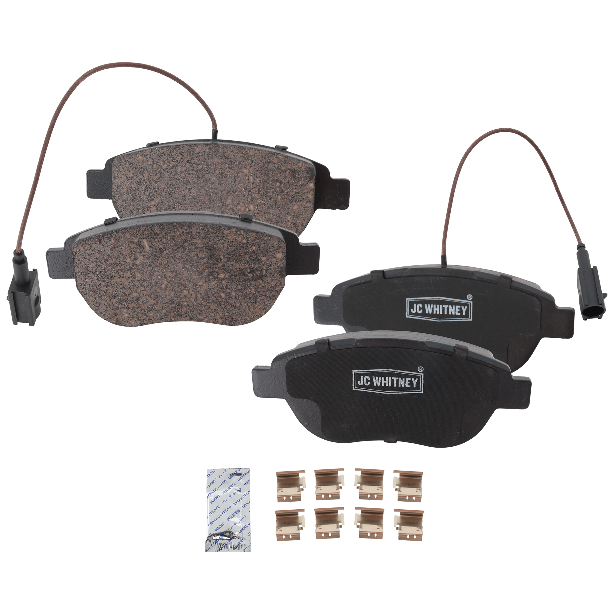 AM FIAT 500-12-19 FRONT BRAKE PAD SET 2 Wheel Set SKU JSTPSSCP1618A OEM 68190118AA