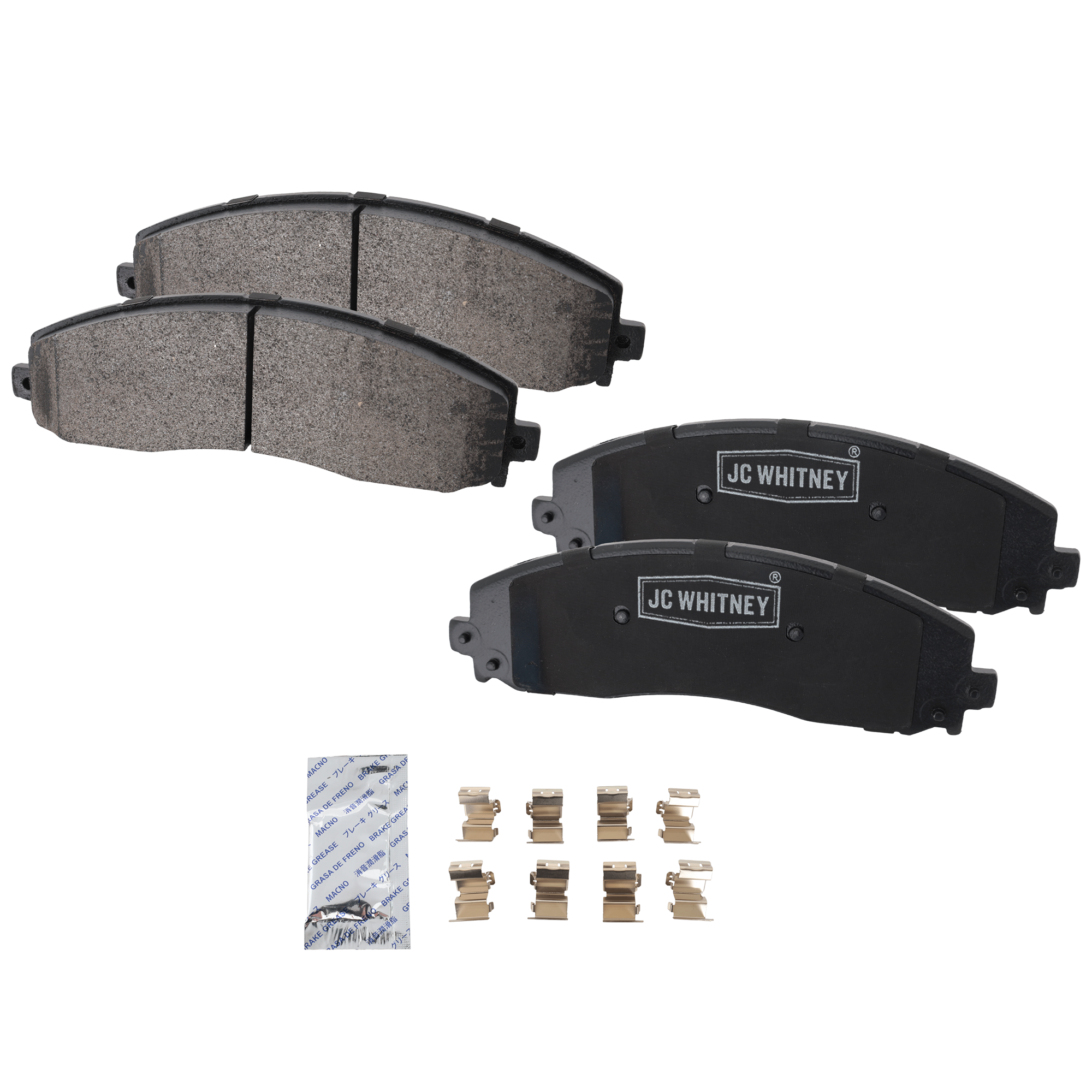 AM F SERIES SUPER DUTY PICKUP 13-23 REAR BRAKE PAD SET 2 Wheel Set SKU JSTPSSCP1691 OEM DC3Z2200B DC3Z2200C DC3Z2200D