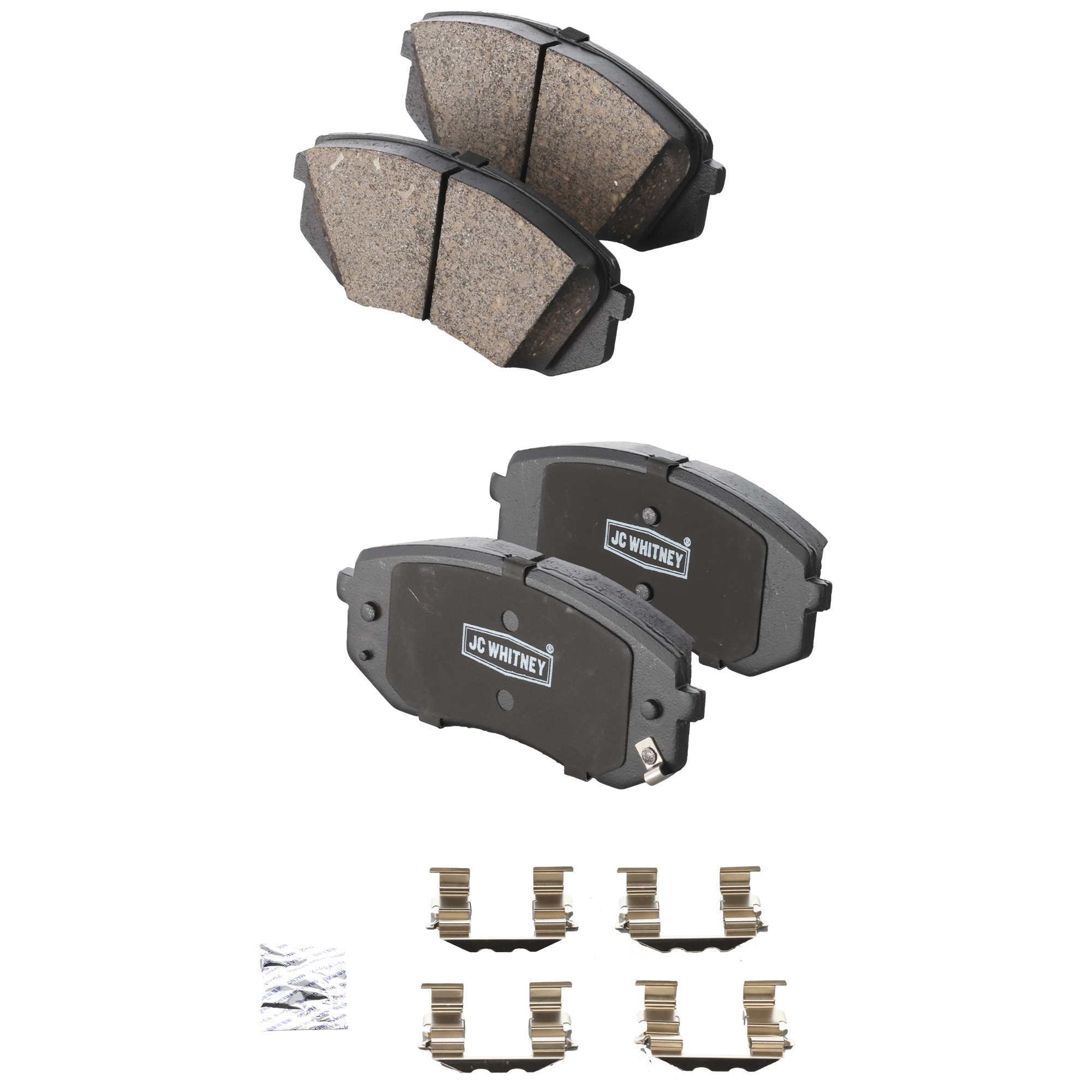 AM SONATA 15-19 NIRO EV 19-21 FRONT BRAKE PAD SET 2 Wheel Set SKU JSTPSSCP1826 OEM 58101B2A30-58101C2A10-58101D4A