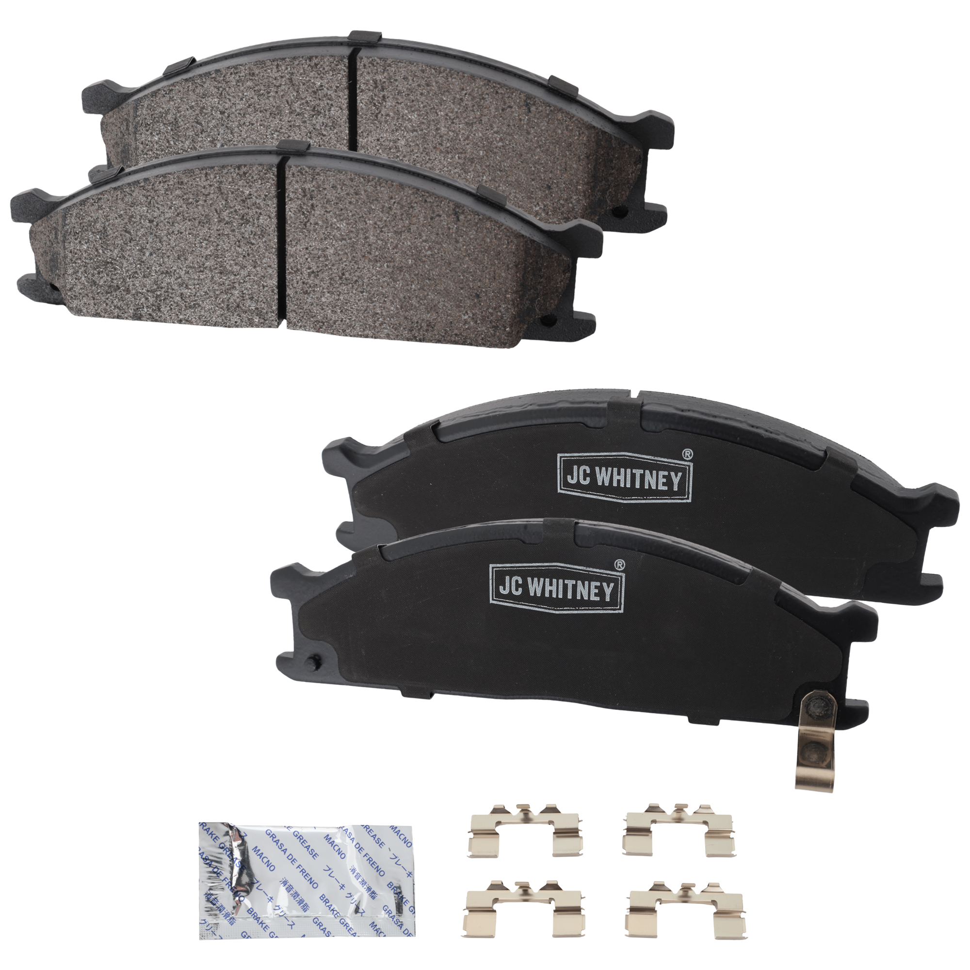 AM D21-86-94 FRONTIER 98-04 FRONT BRAKE PAD SET 2 Wheel Set SKU JSTPSSCP333 OEM 26296AA050-26296AA051-26296PA0