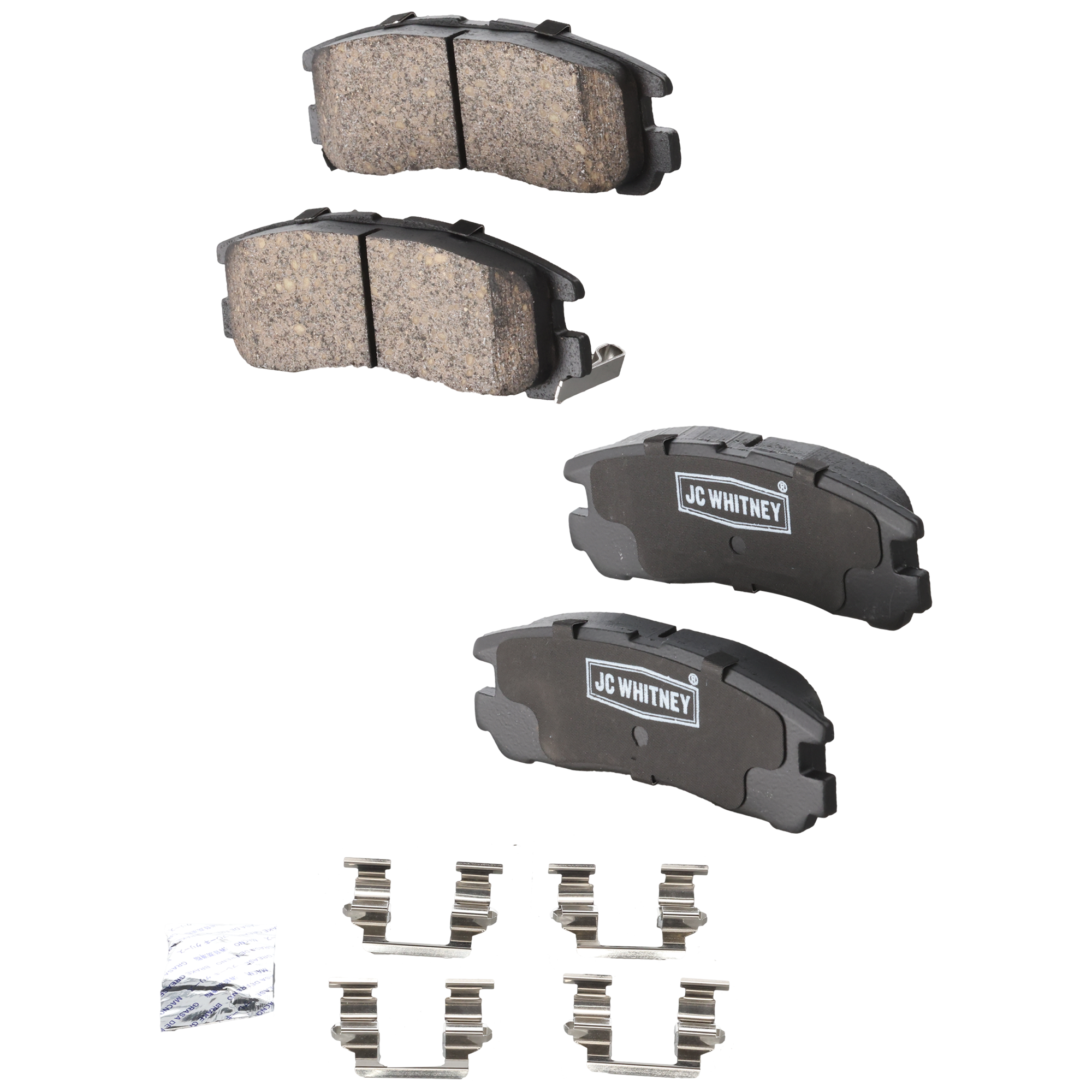 AM 3000GT 91-99 ECLIPSE 95-12 REAR BRAKE PAD SET 2 Wheel Set SKU JSTPSSCP383 OEM 58302M2A00 MB407659 MB534653 M