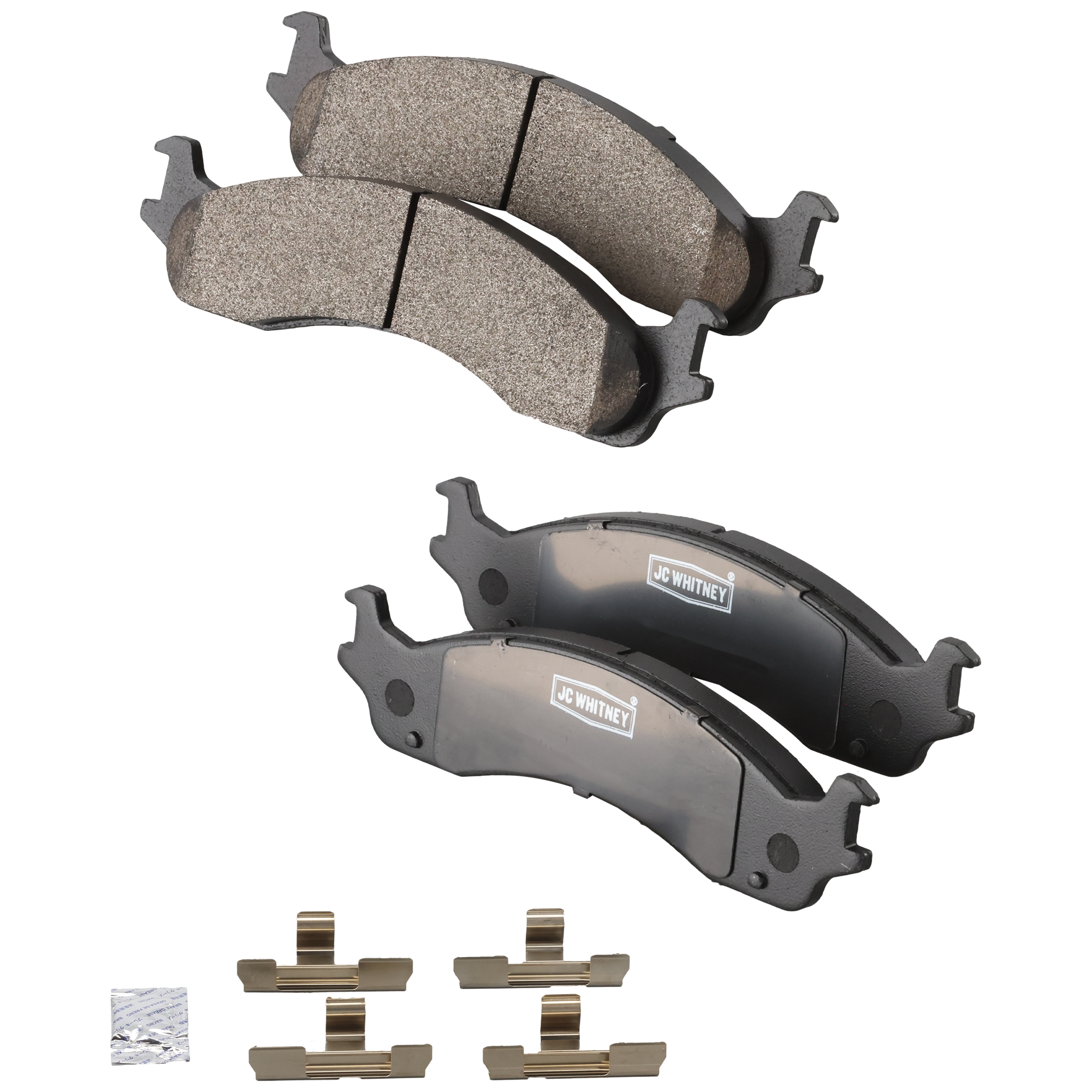 AM E SERIES VAN 95-07 FRONT BRAKE PAD SET 2 Wheel Set SKU JSTPSSCP655 OEM 1C2Z2001AA 1C2Z2001BA 2U2Z2V00